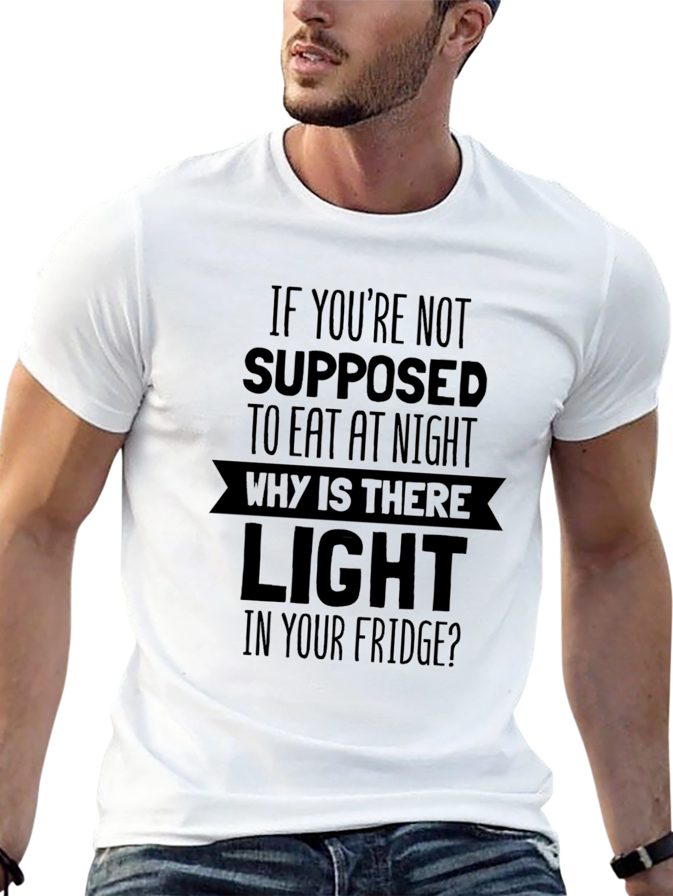 Funny Midnight Snack Black T-Shirt
