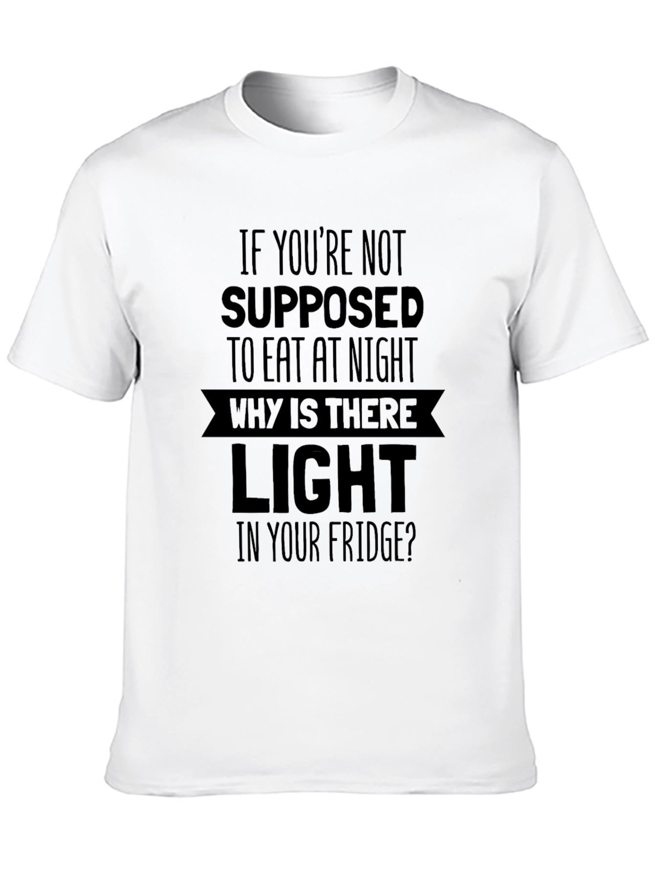 Funny Midnight Snack Black T-Shirt