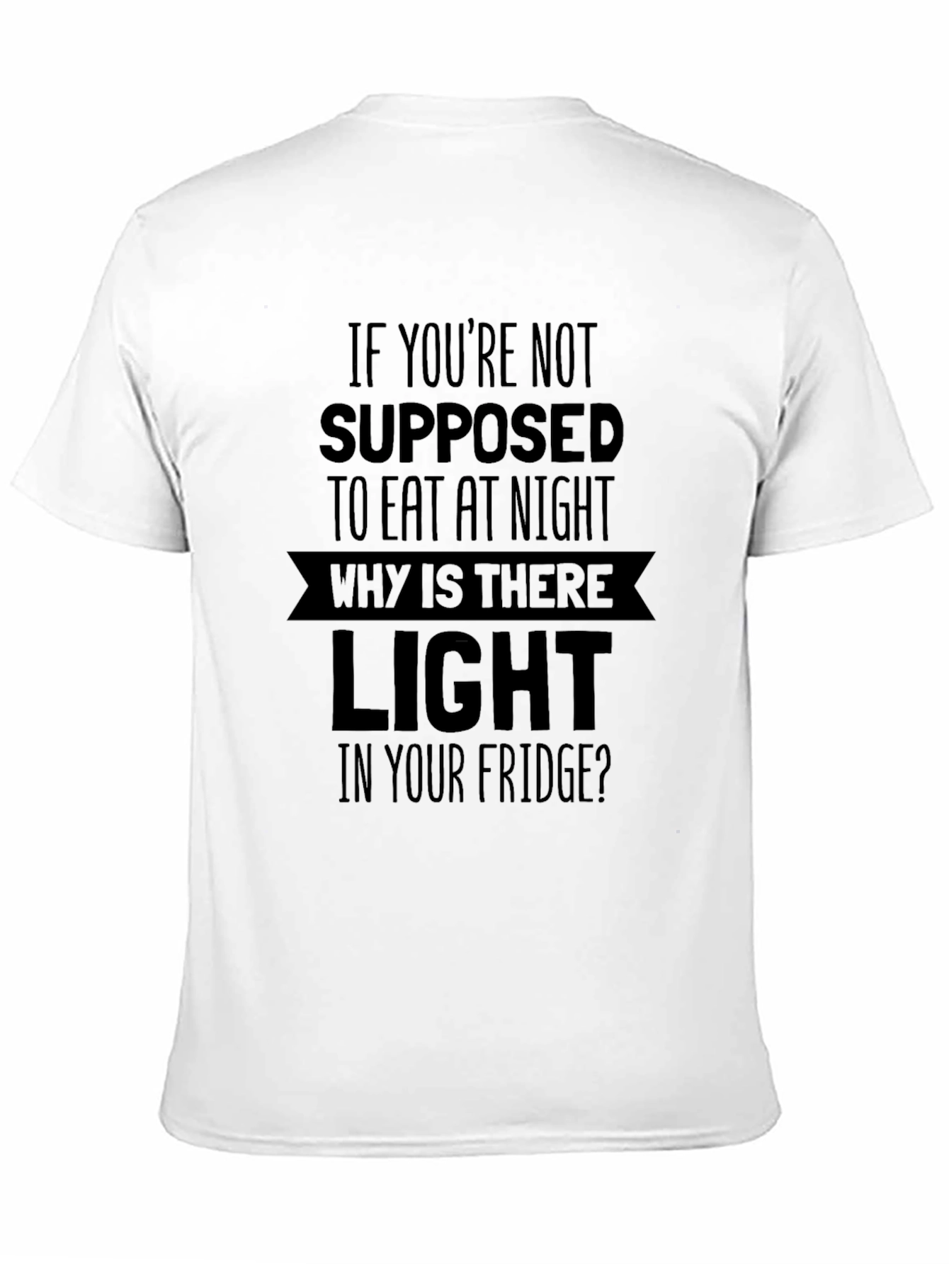 Funny Midnight Snack Black T-Shirt