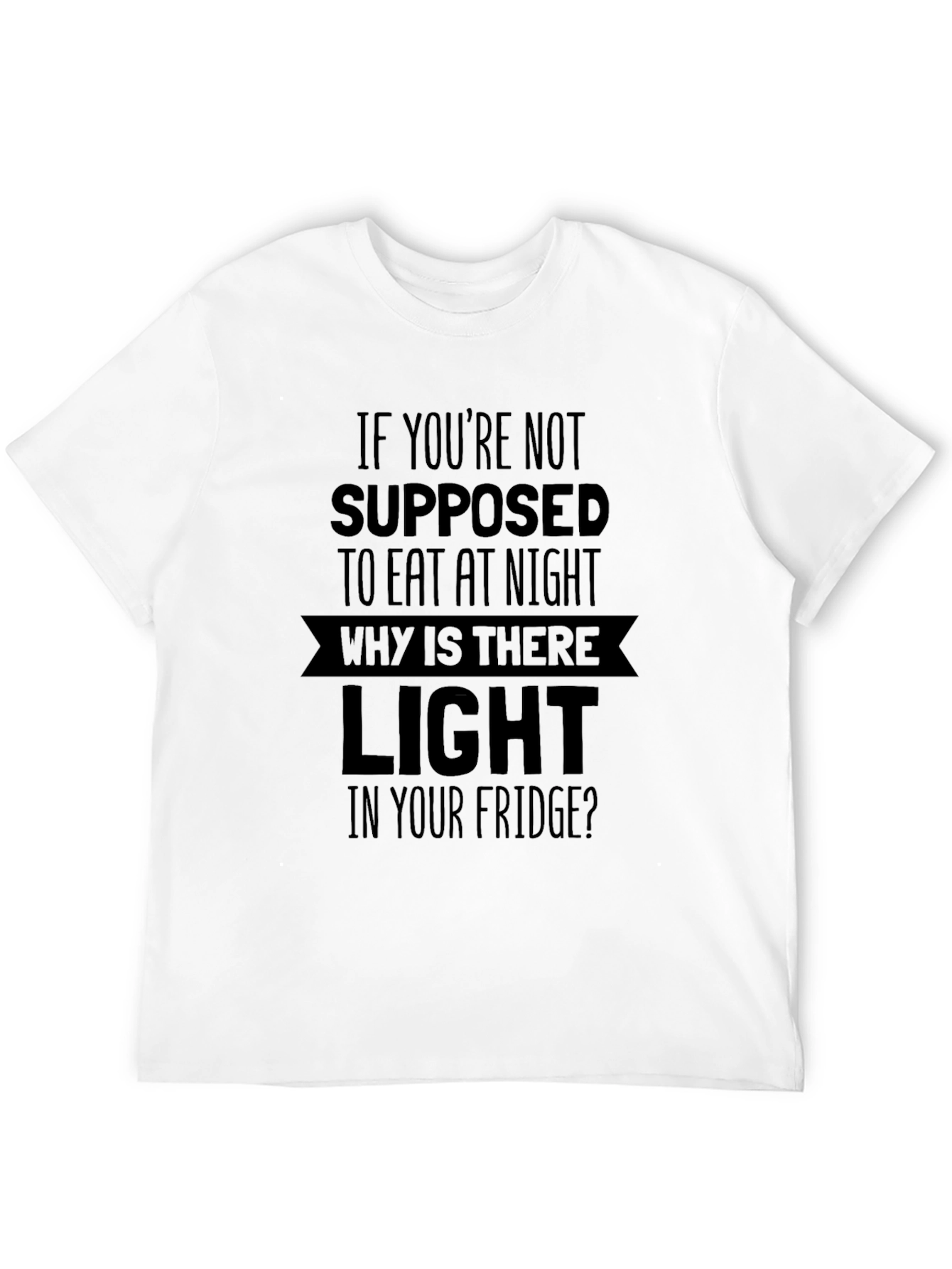 Funny Midnight Snack Black T-Shirt
