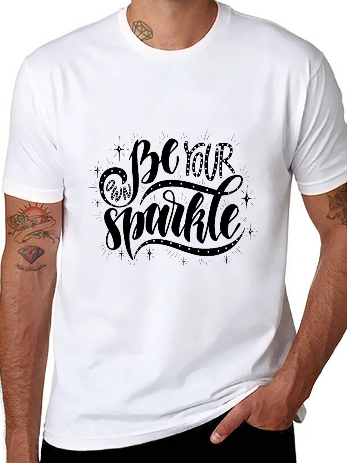 Be Your Own Sparkle Black T-Shirt