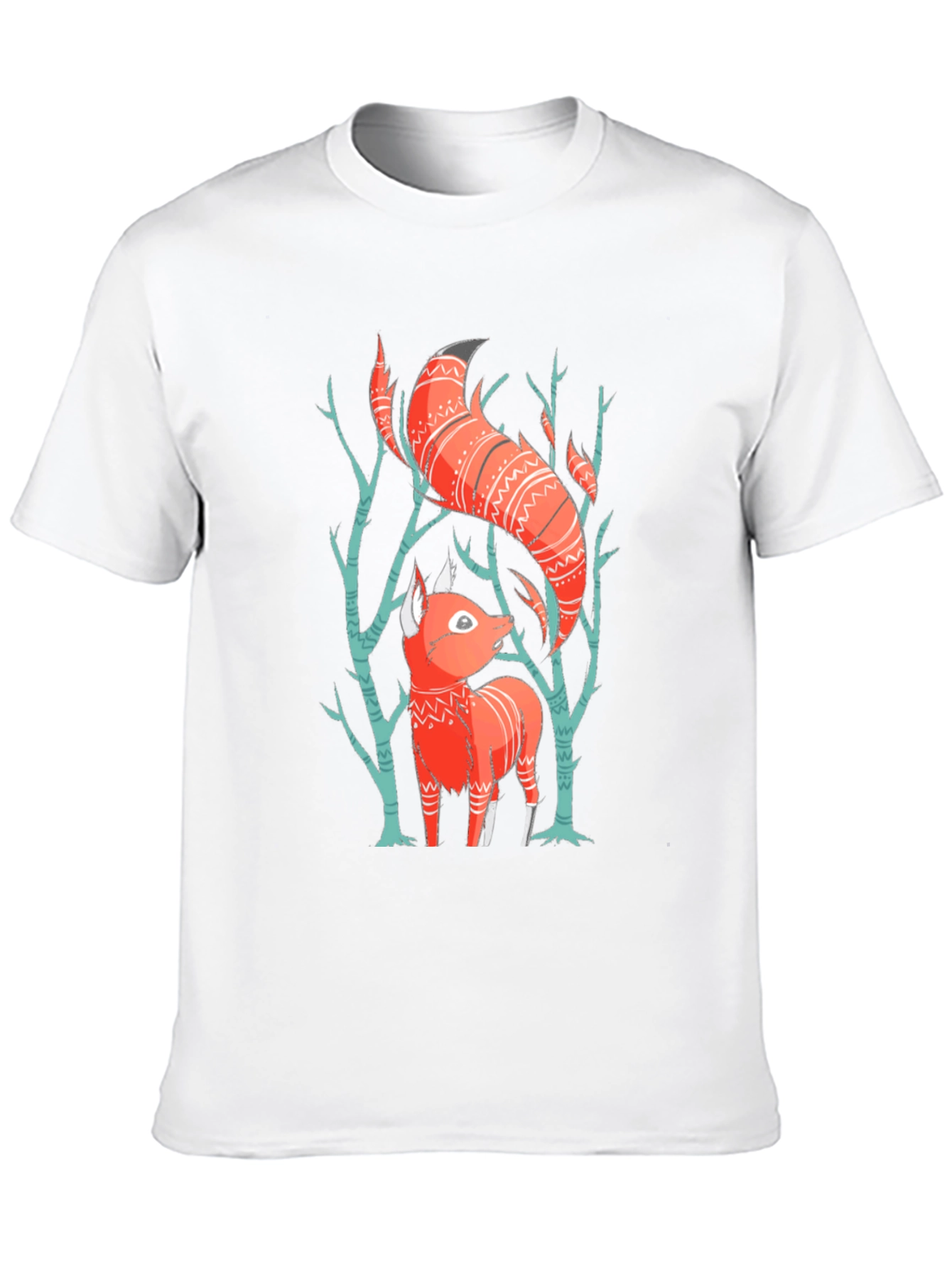 Fox Graphic Tee - Forest Animal Shirt