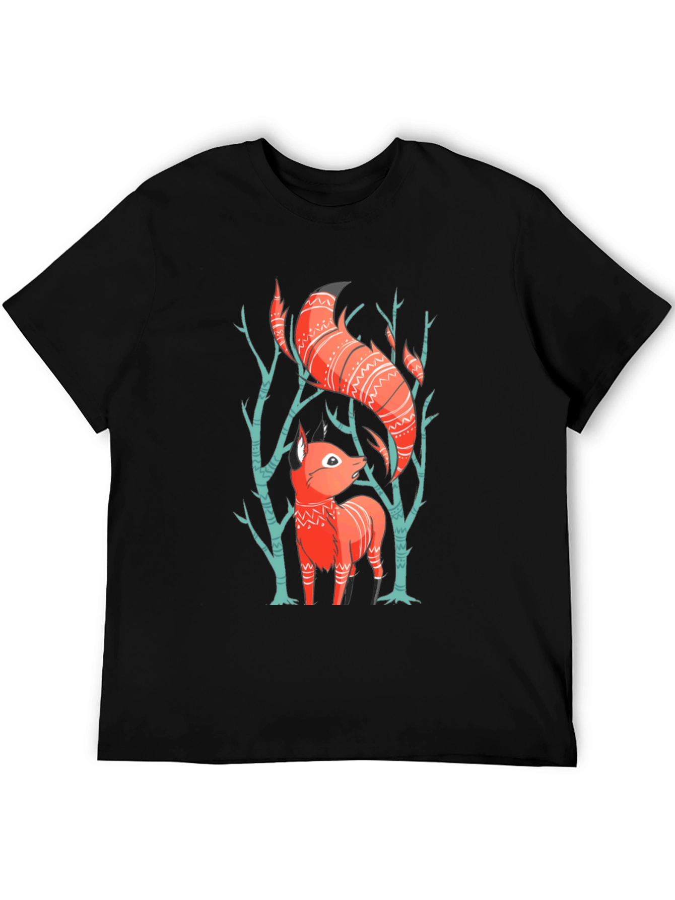 Fox Graphic Tee - Forest Animal Shirt