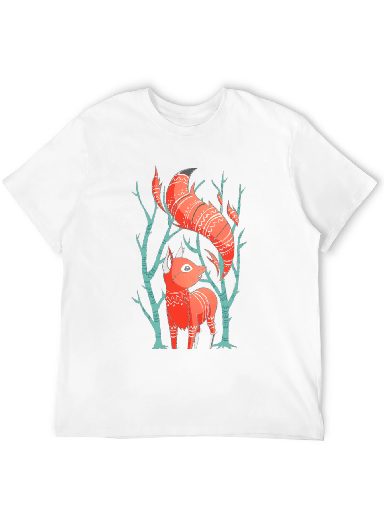 Fox Graphic Tee - Forest Animal Shirt