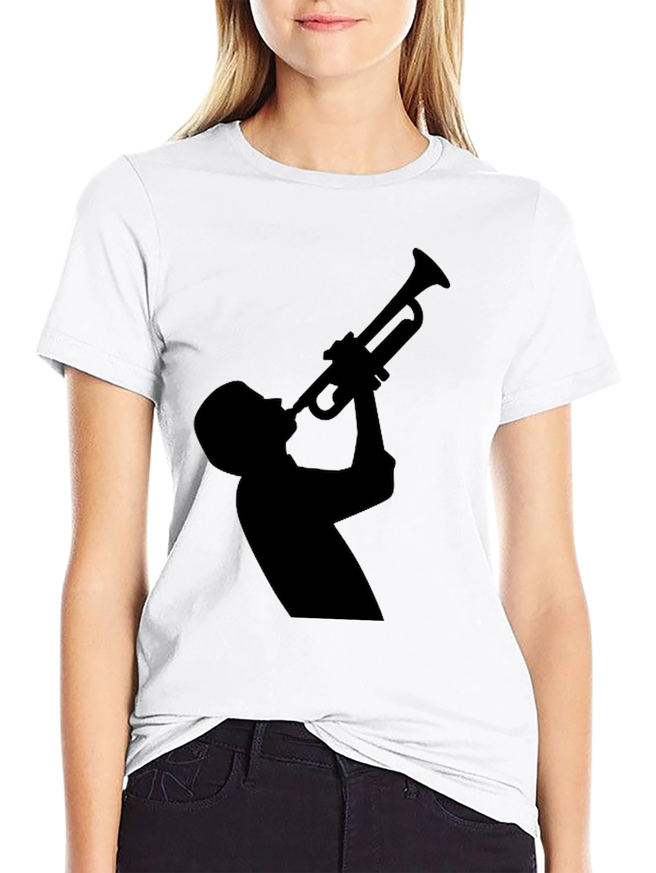 Jazz Trumpet Silhouette T-Shirt