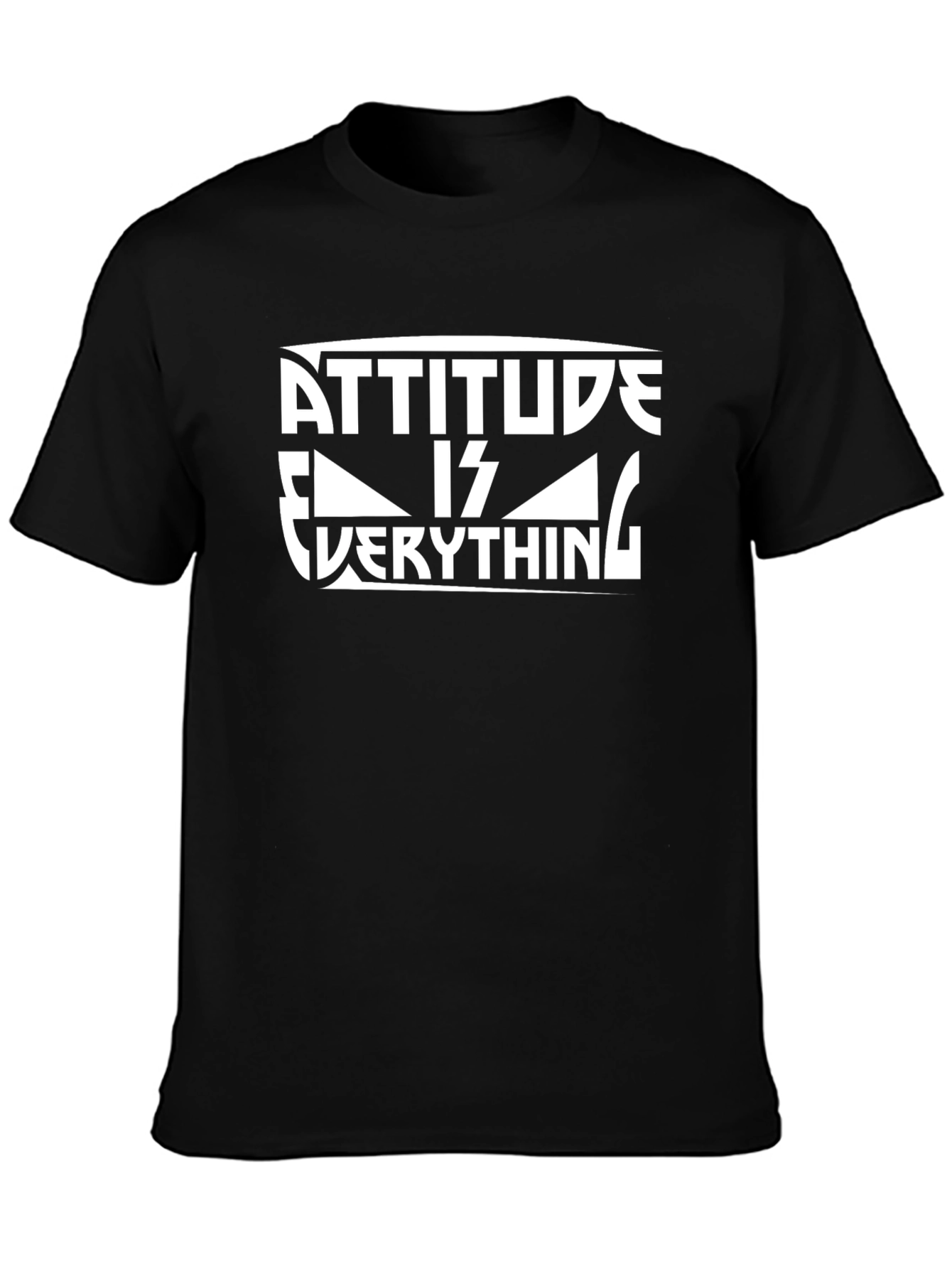 Attitude is Everything Black Graphic Tee