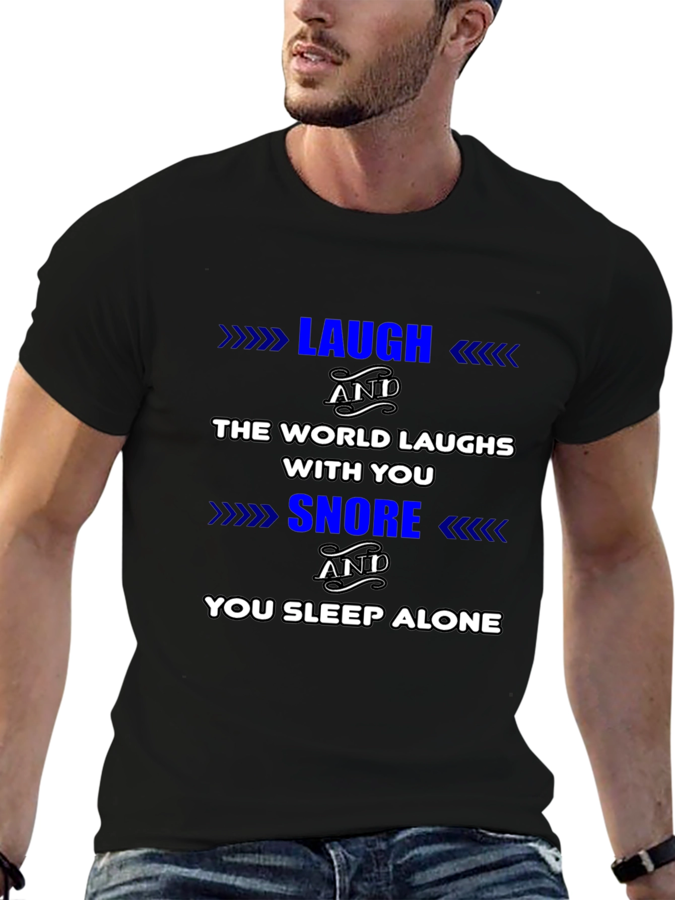 Laugh Snore Graphic T-Shirt