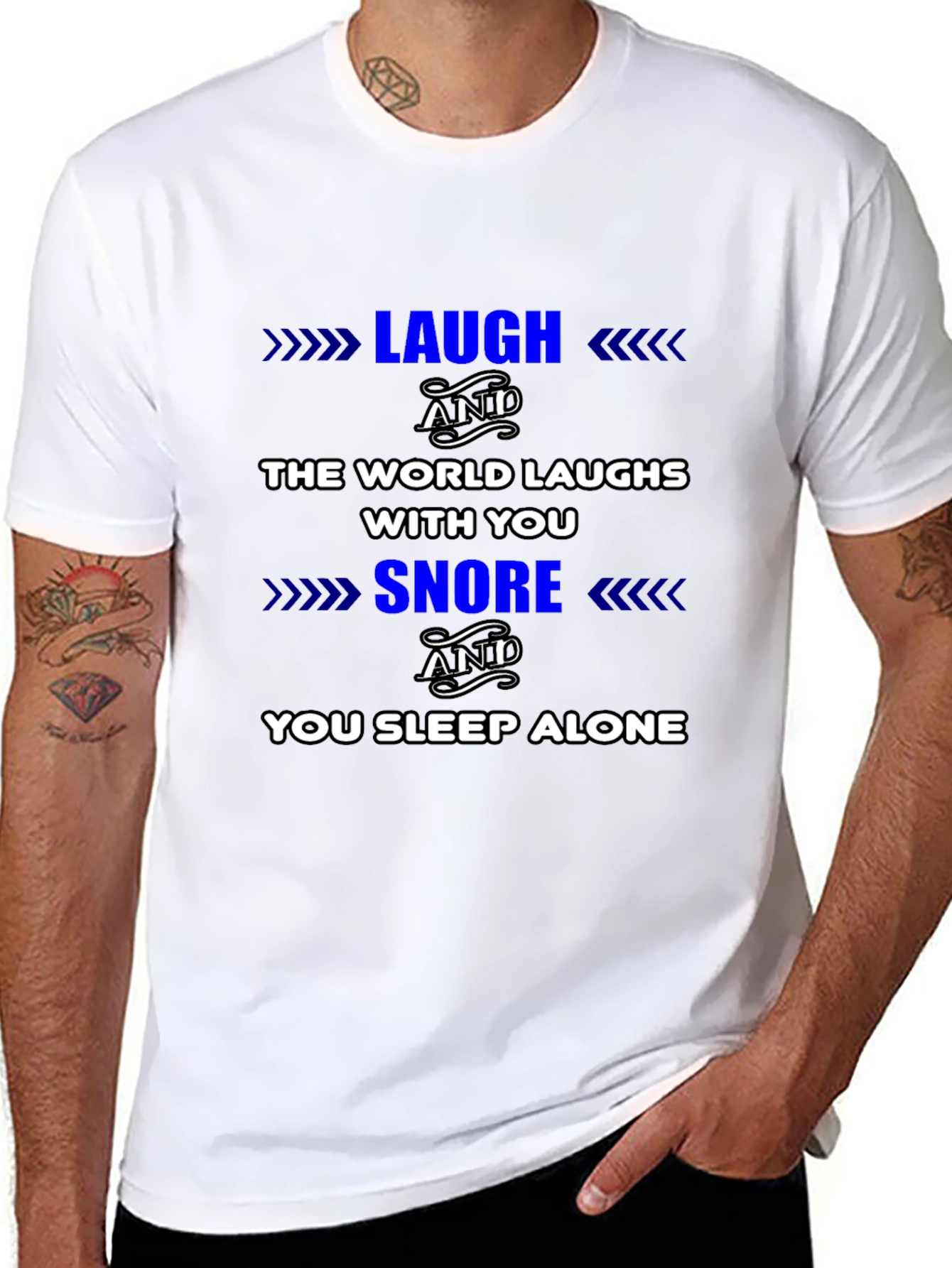 Laugh Snore Graphic T-Shirt