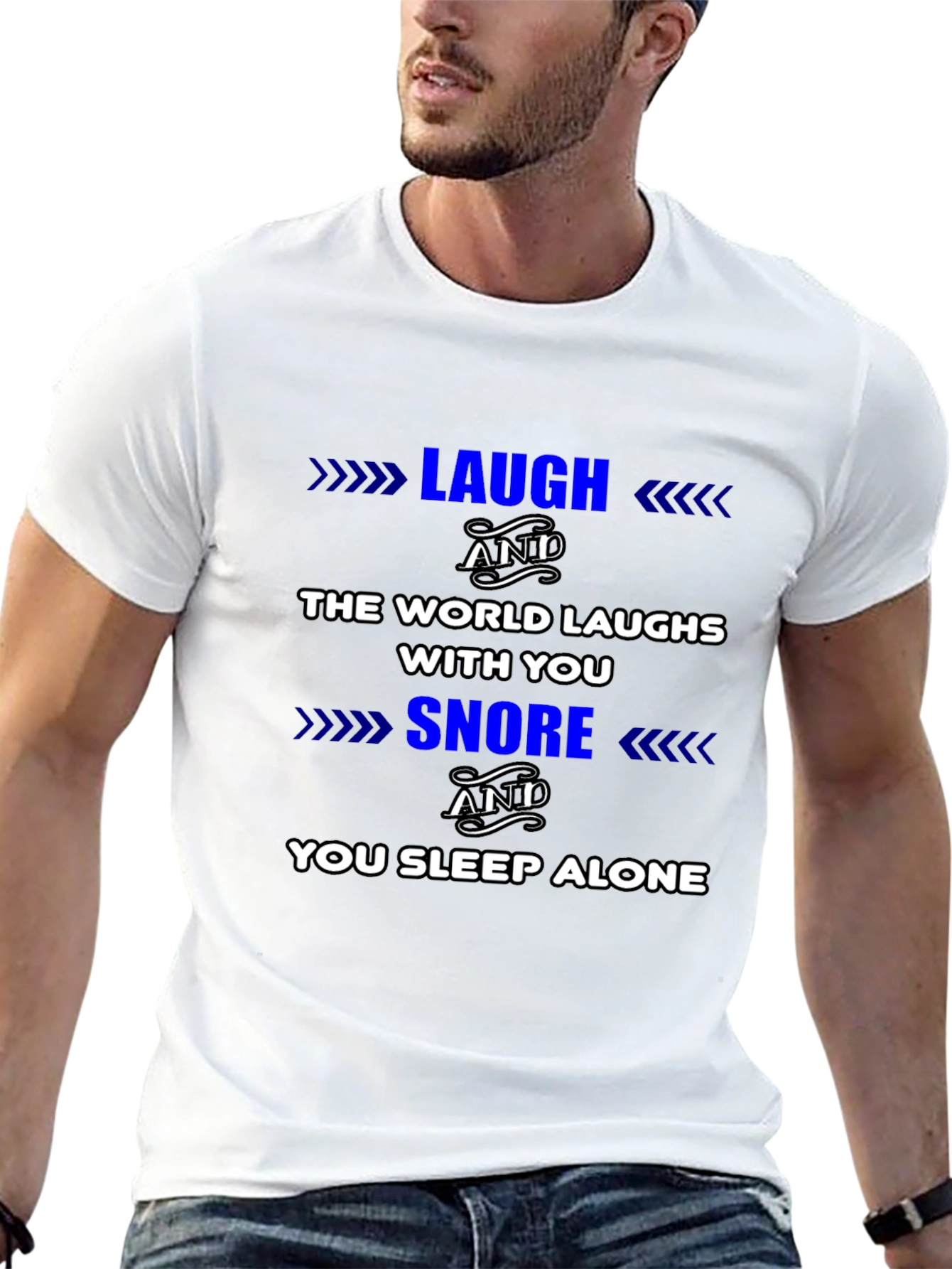 Laugh Snore Graphic T-Shirt