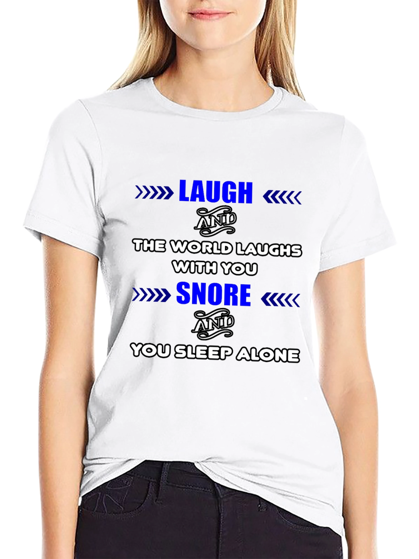 Laugh Snore Graphic T-Shirt