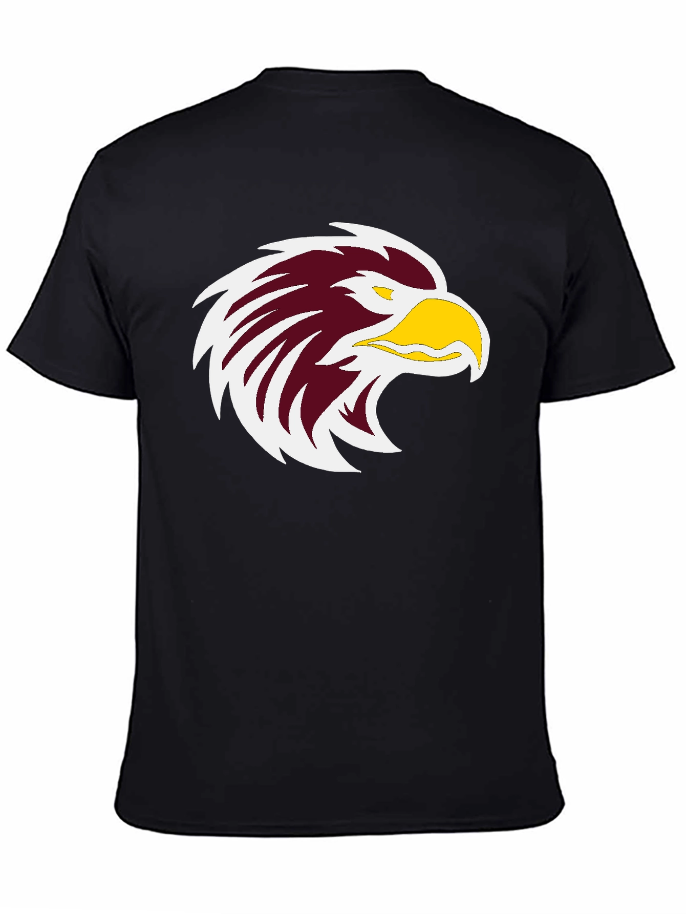 Bold Eagle Graphic Print Black T-Shirt