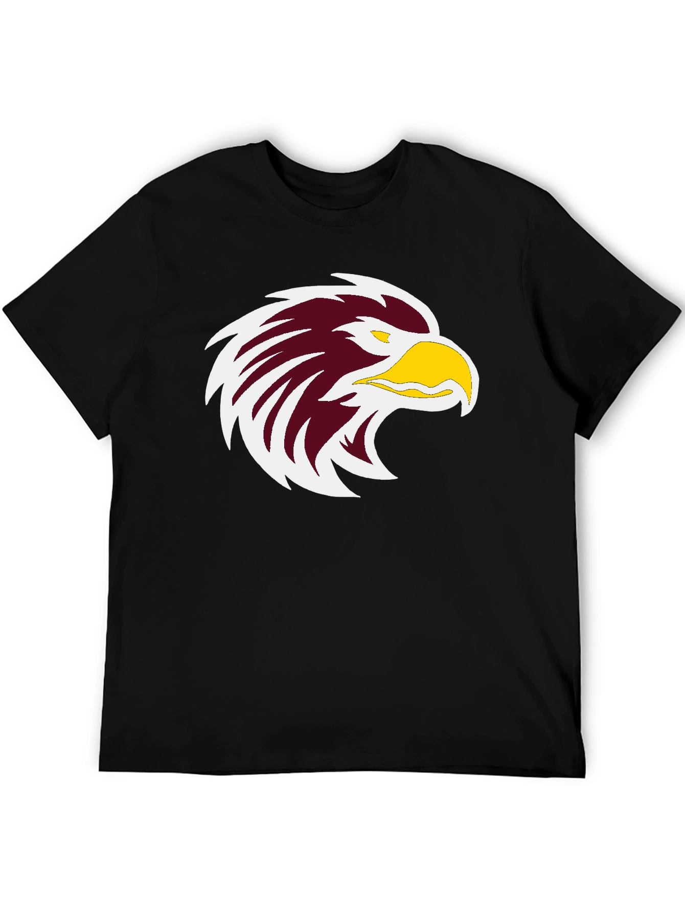 Bold Eagle Graphic Print Black T-Shirt
