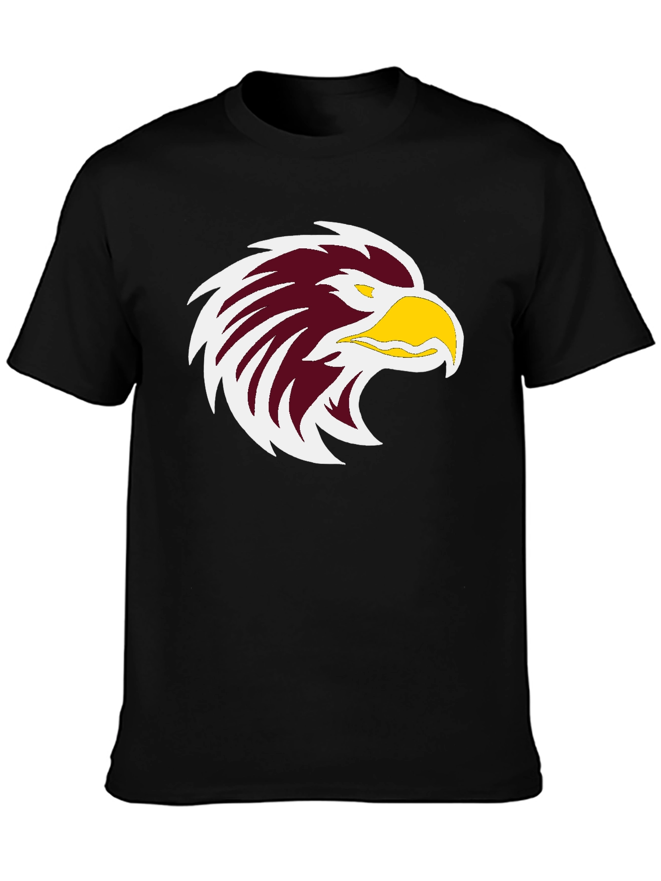 Bold Eagle Graphic Print Black T-Shirt