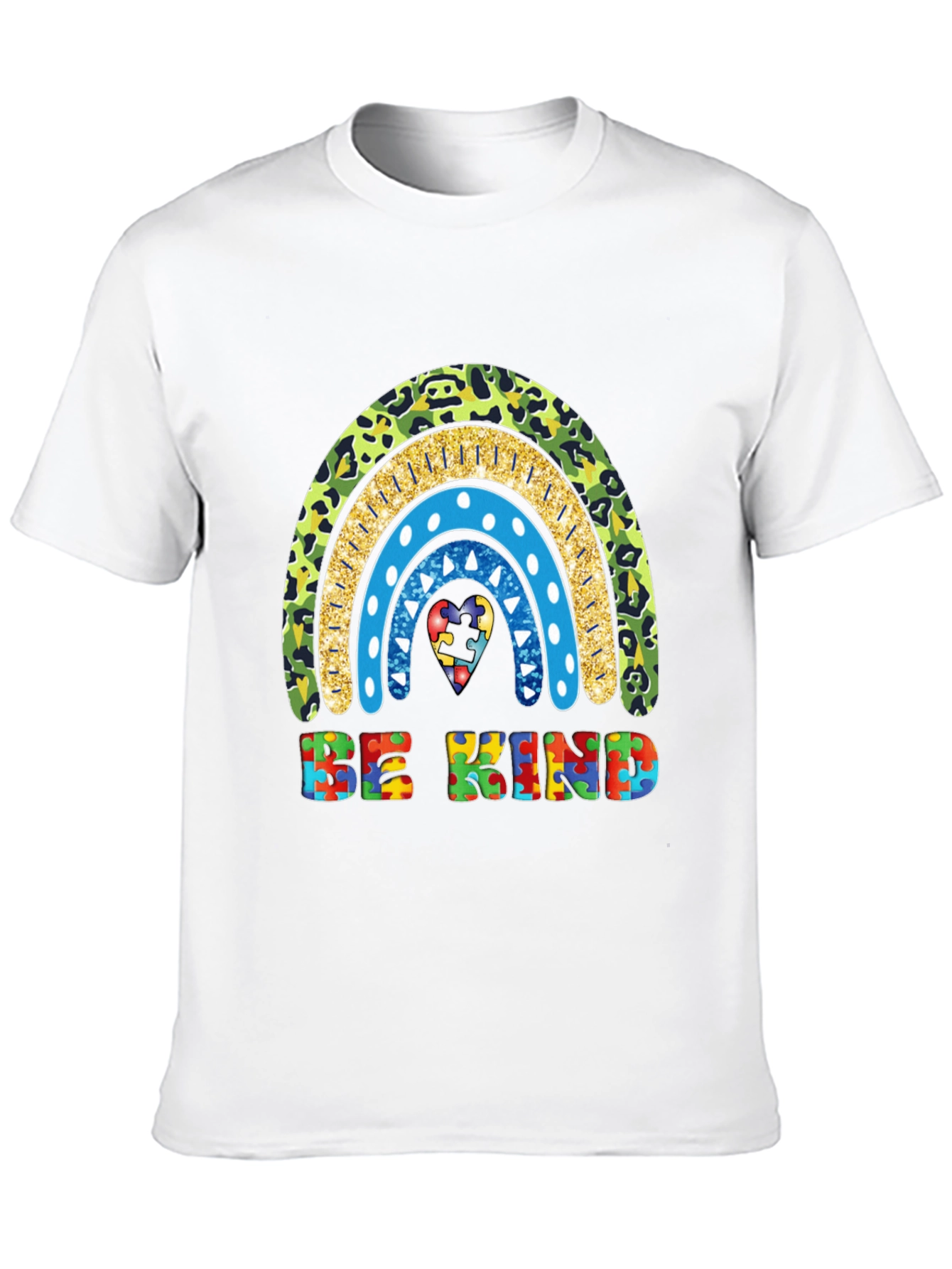 Be Kind Autism Awareness Rainbow T-Shirt