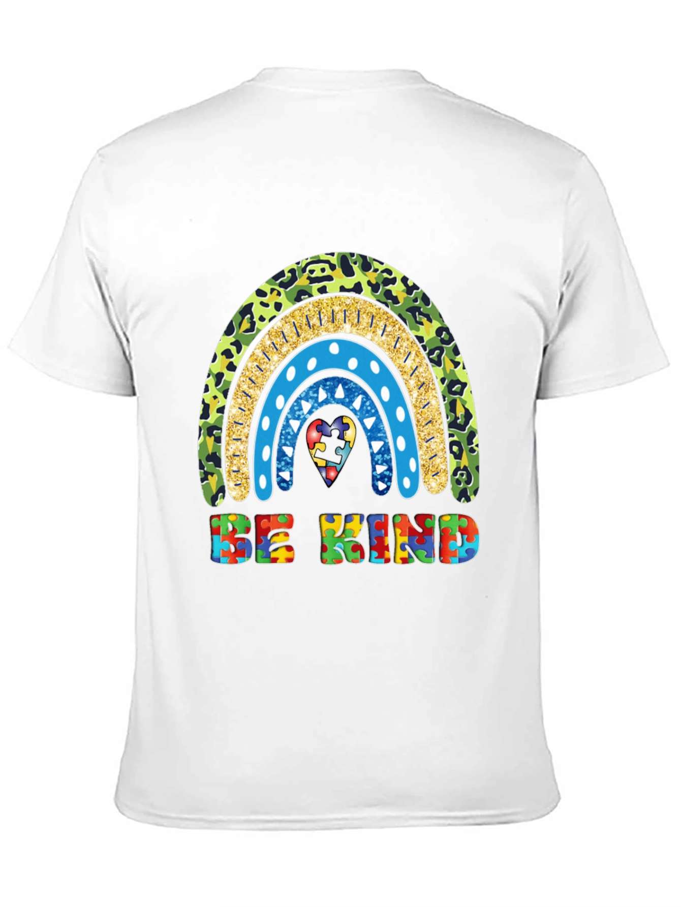 Be Kind Autism Awareness Rainbow T-Shirt