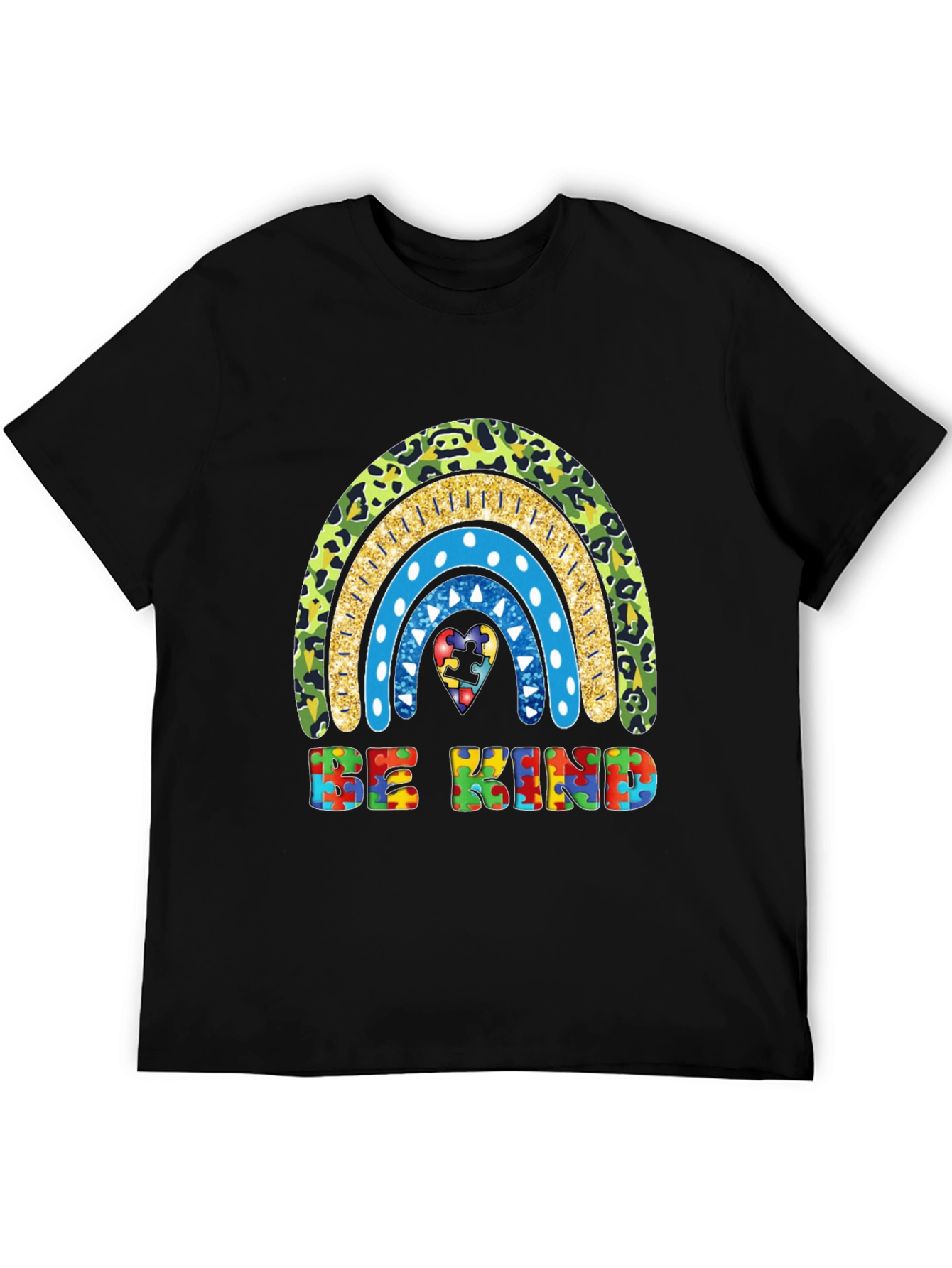 Be Kind Autism Awareness Rainbow T-Shirt