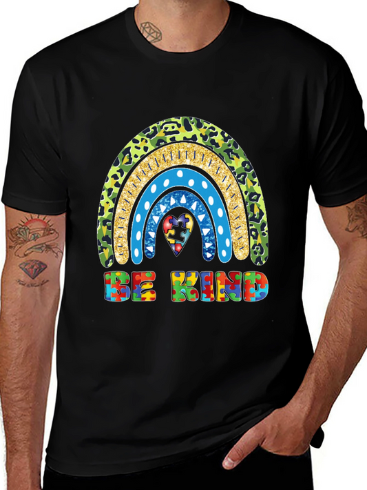 Be Kind Autism Awareness Rainbow T-Shirt