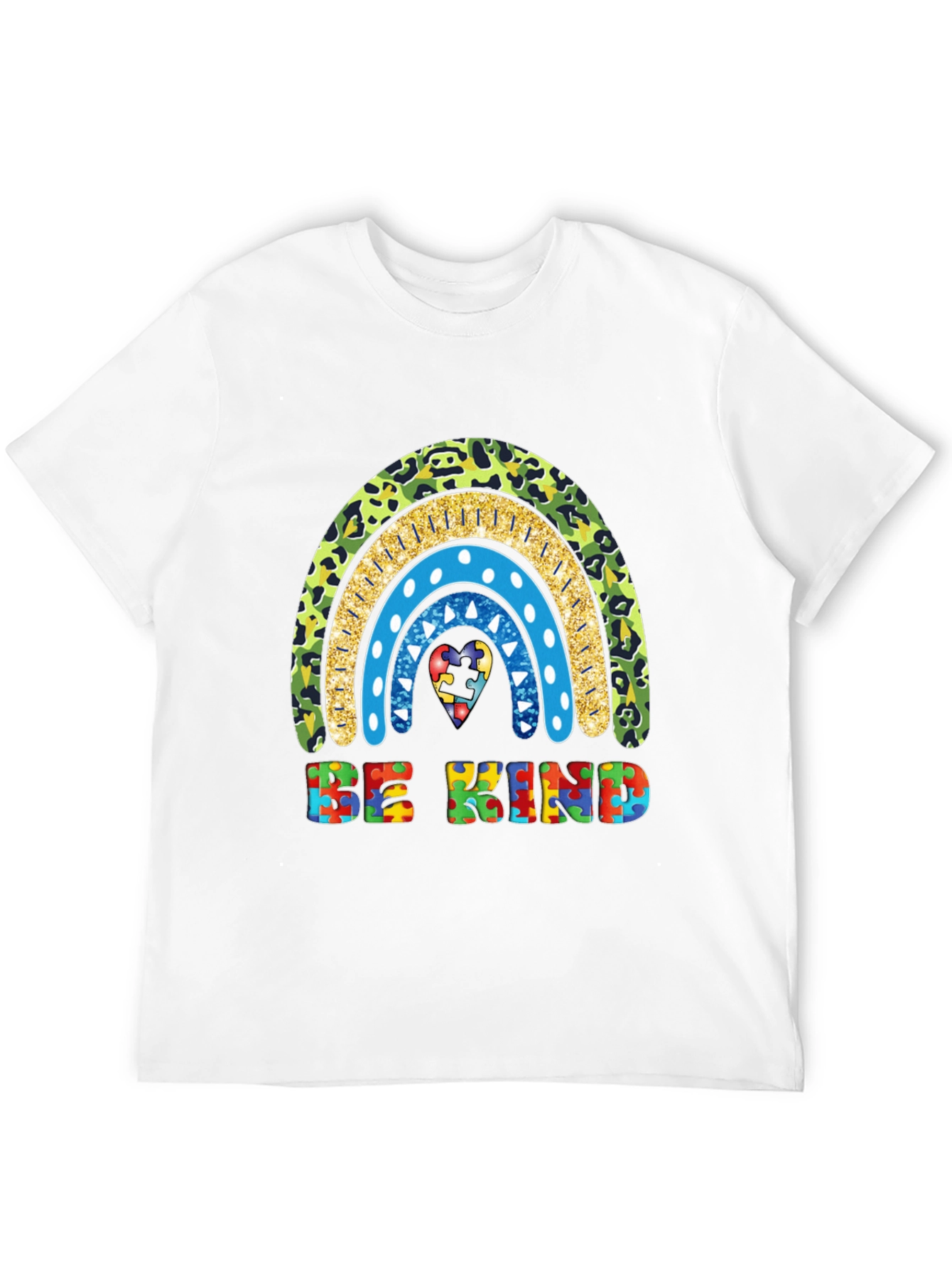Be Kind Autism Awareness Rainbow T-Shirt
