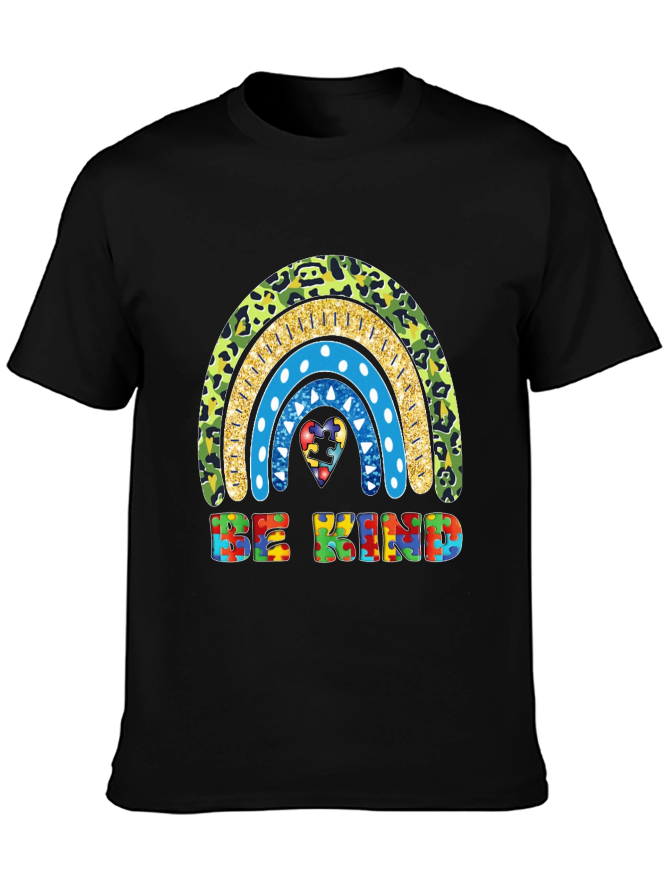 Be Kind Autism Awareness Rainbow T-Shirt