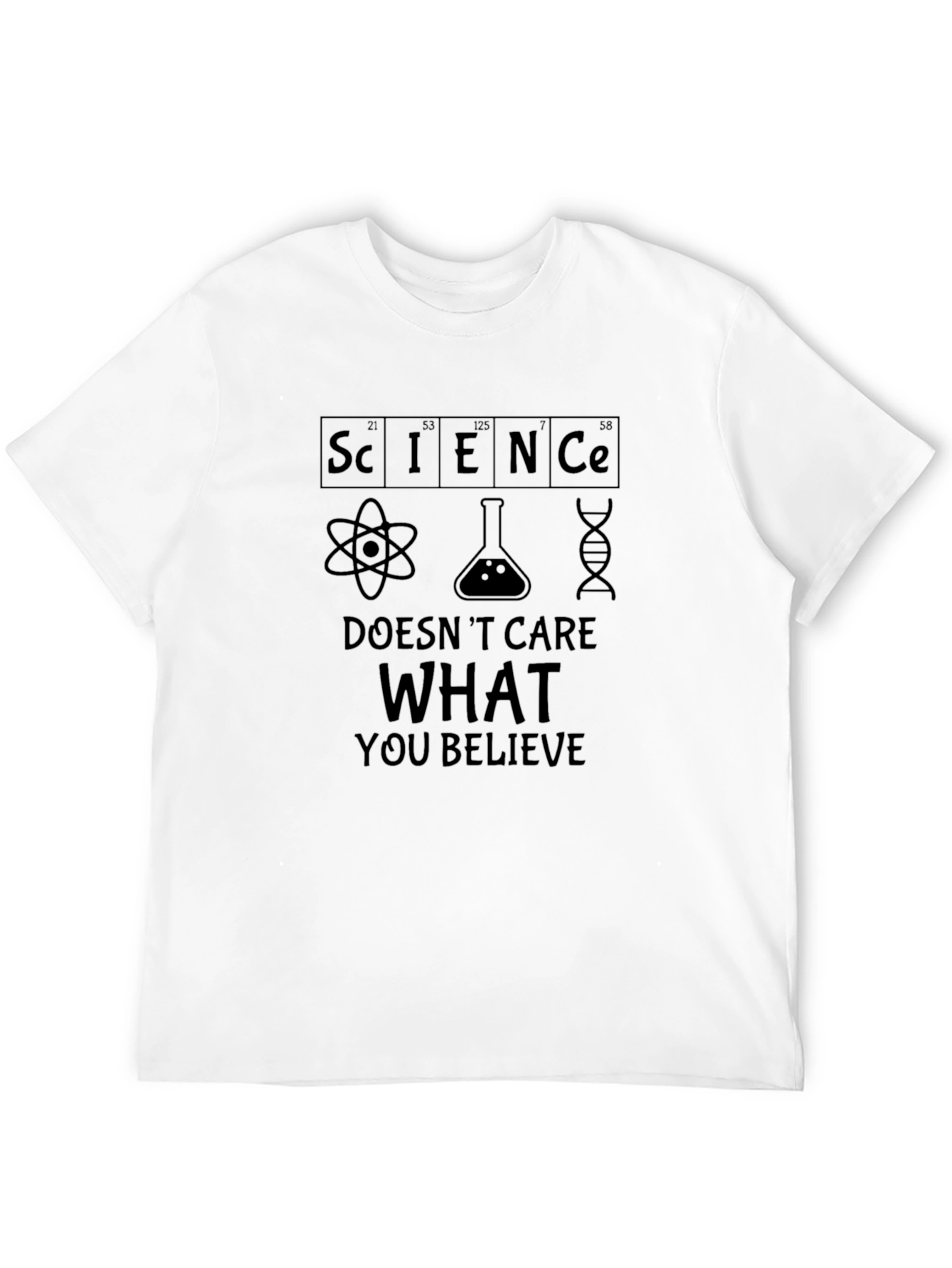 Science Doesnt Care Black T-Shirt