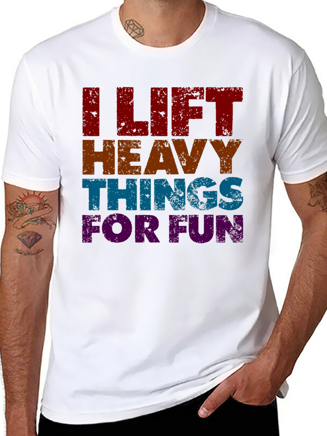 I Lift Heavy Things For Fun Graphic T-Shirt