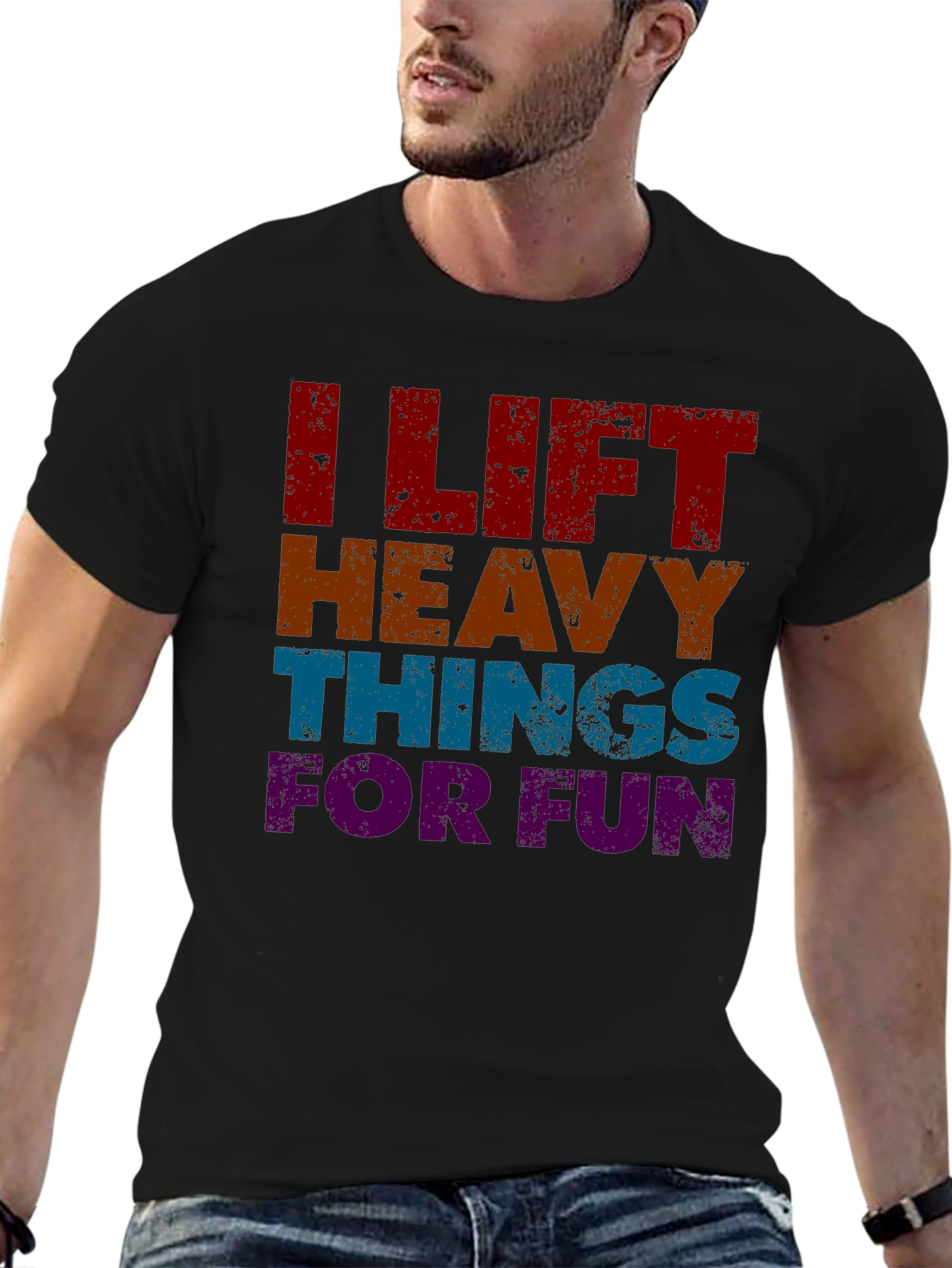 I Lift Heavy Things For Fun Graphic T-Shirt