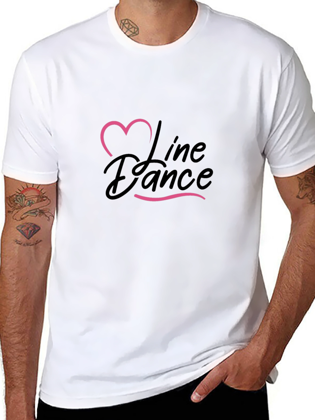 Line Dance Heart Graphic T-Shirt