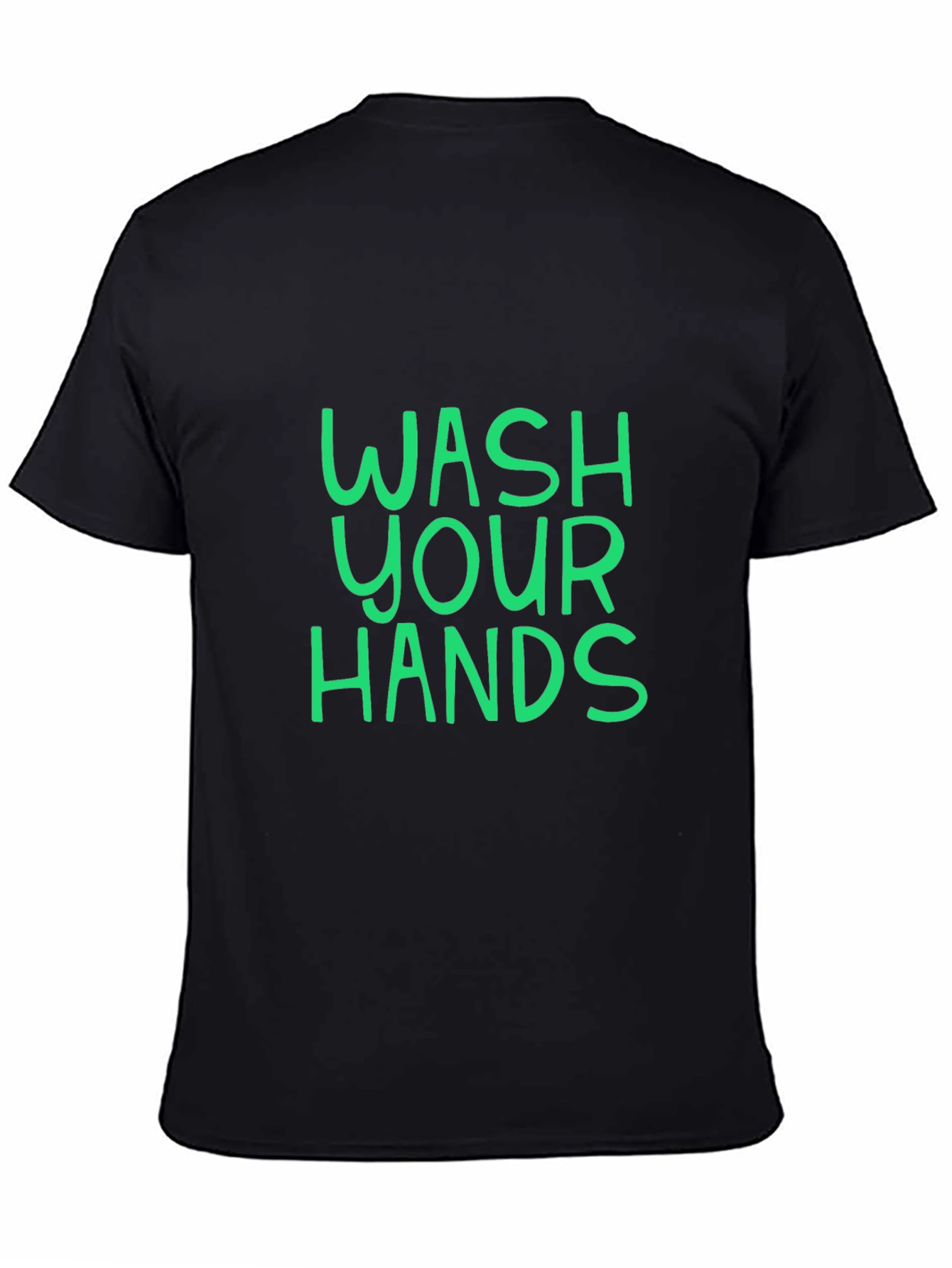 Wash Your Hands Graphic Tee - Black Unisex T-Shirt