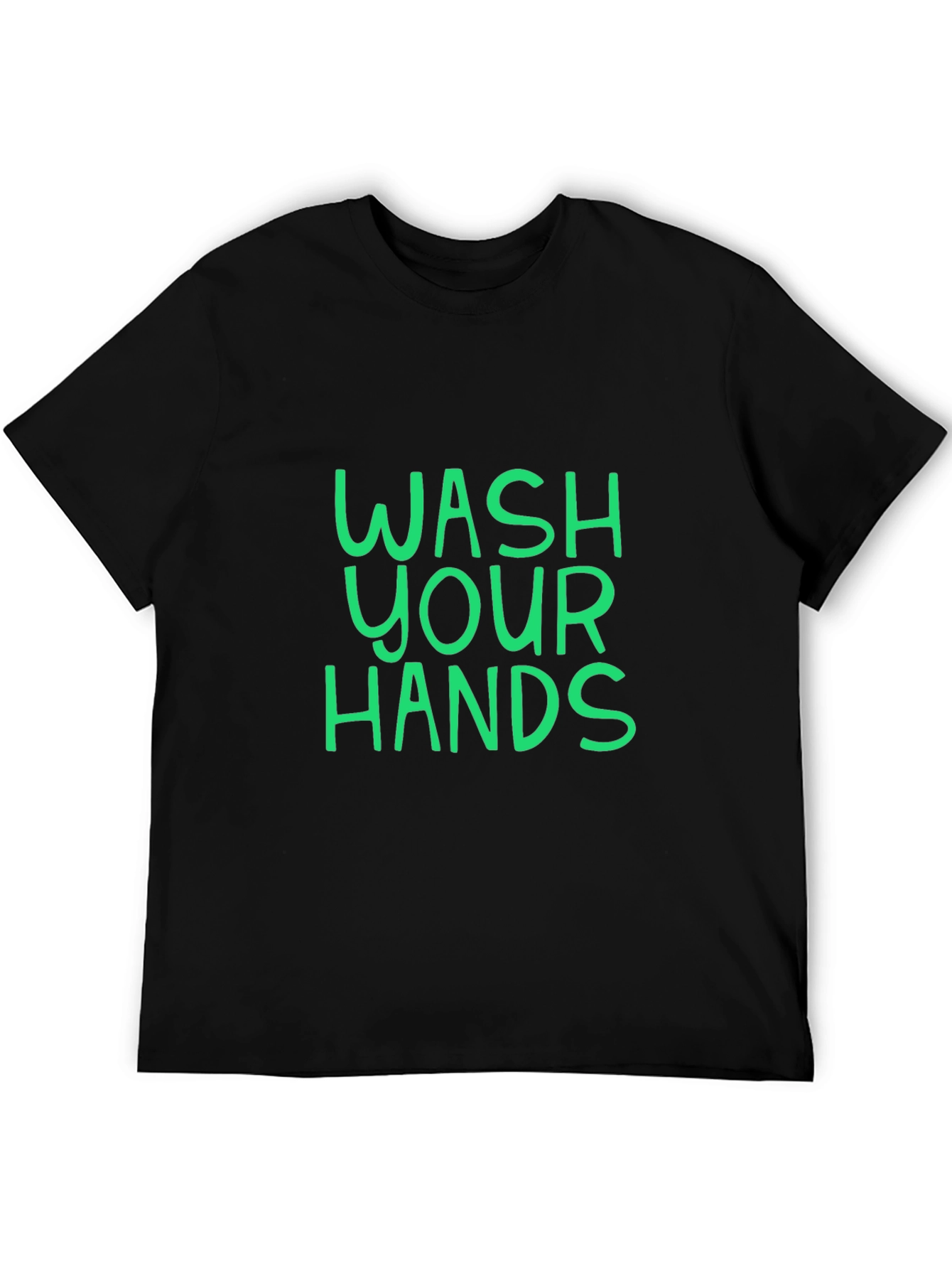 Wash Your Hands Graphic Tee - Black Unisex T-Shirt