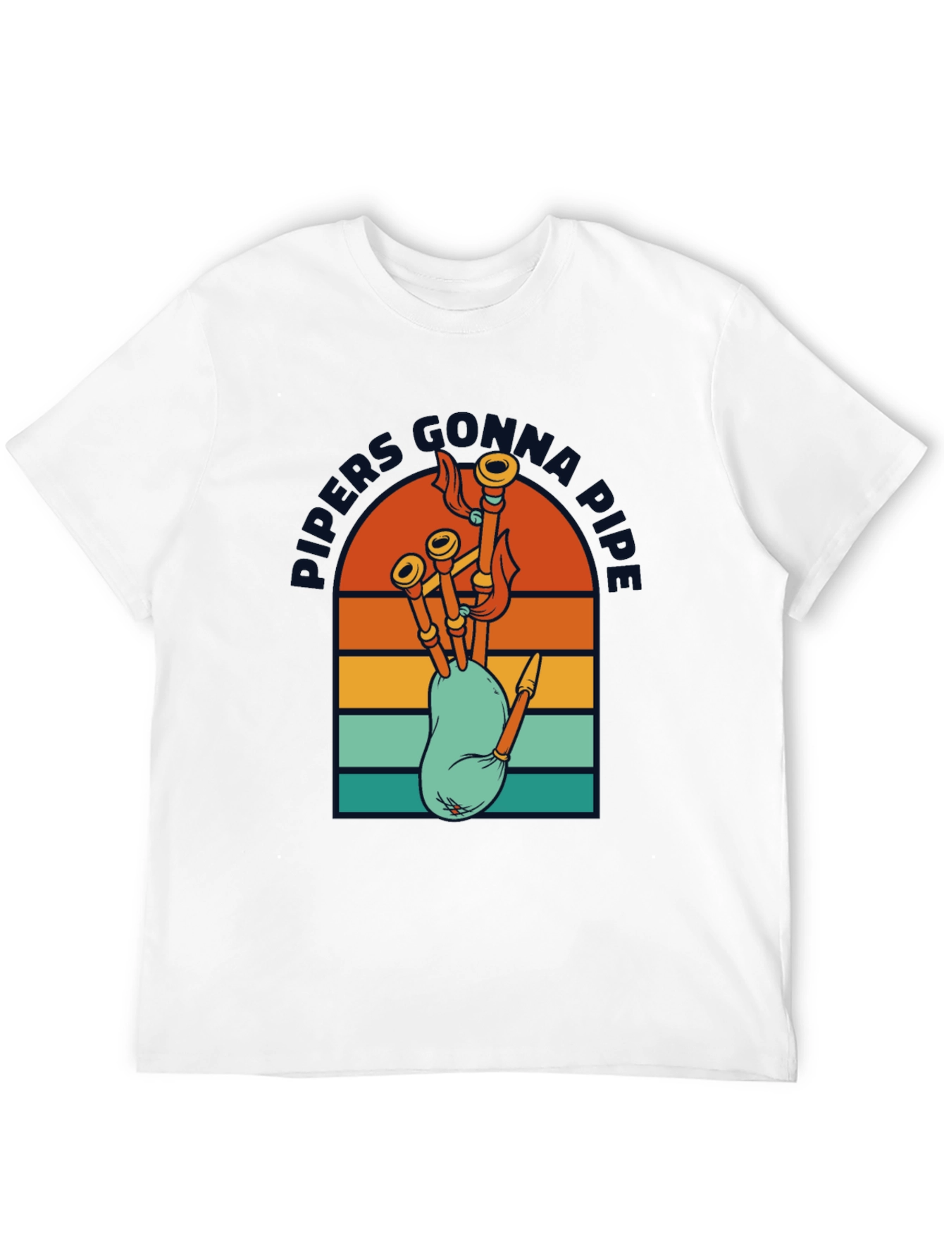 Pipers Gonna Pipe Retro T-Shirt