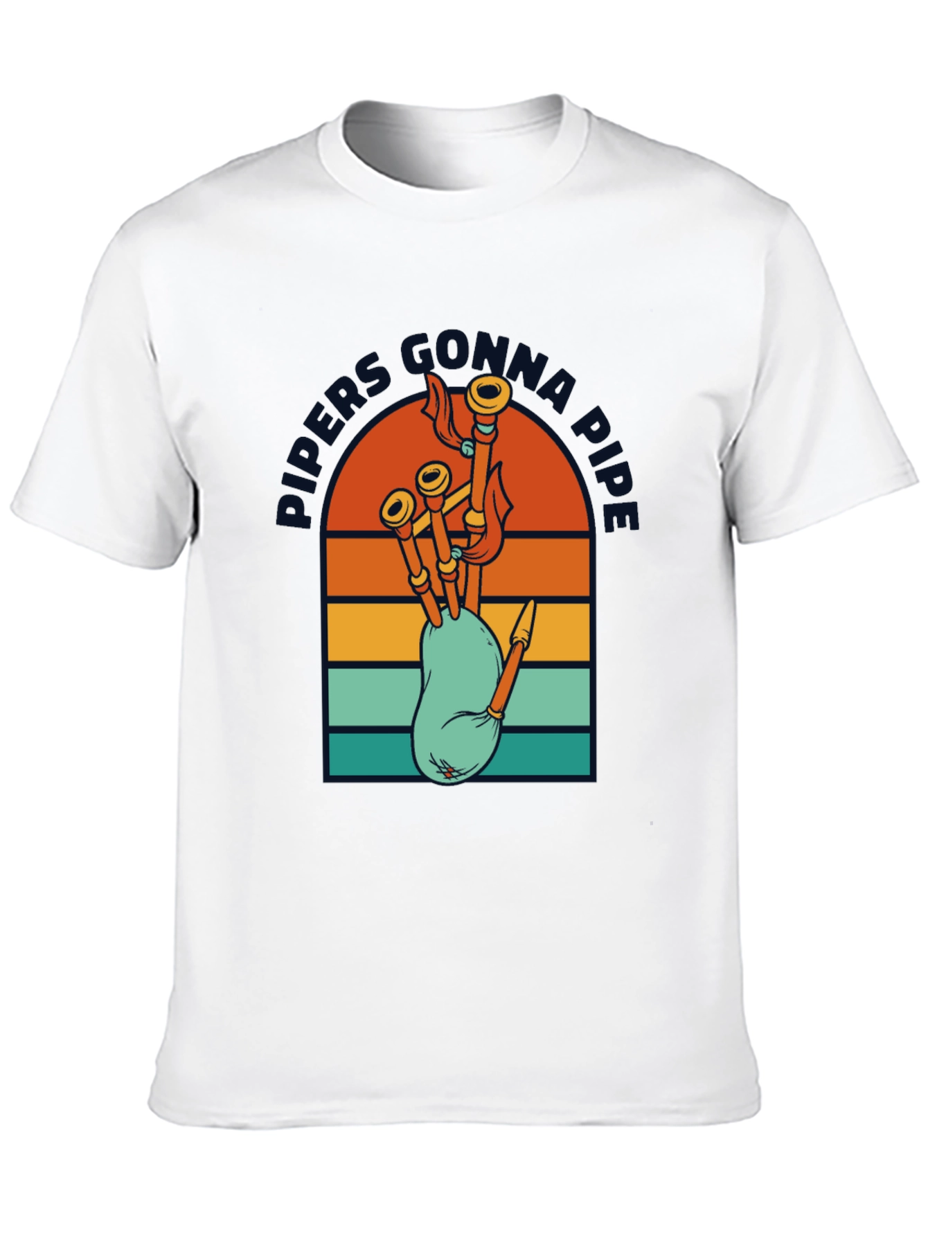 Pipers Gonna Pipe Retro T-Shirt