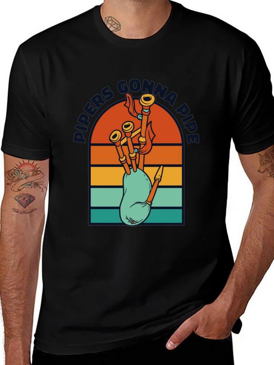 Pipers Gonna Pipe Retro T-Shirt