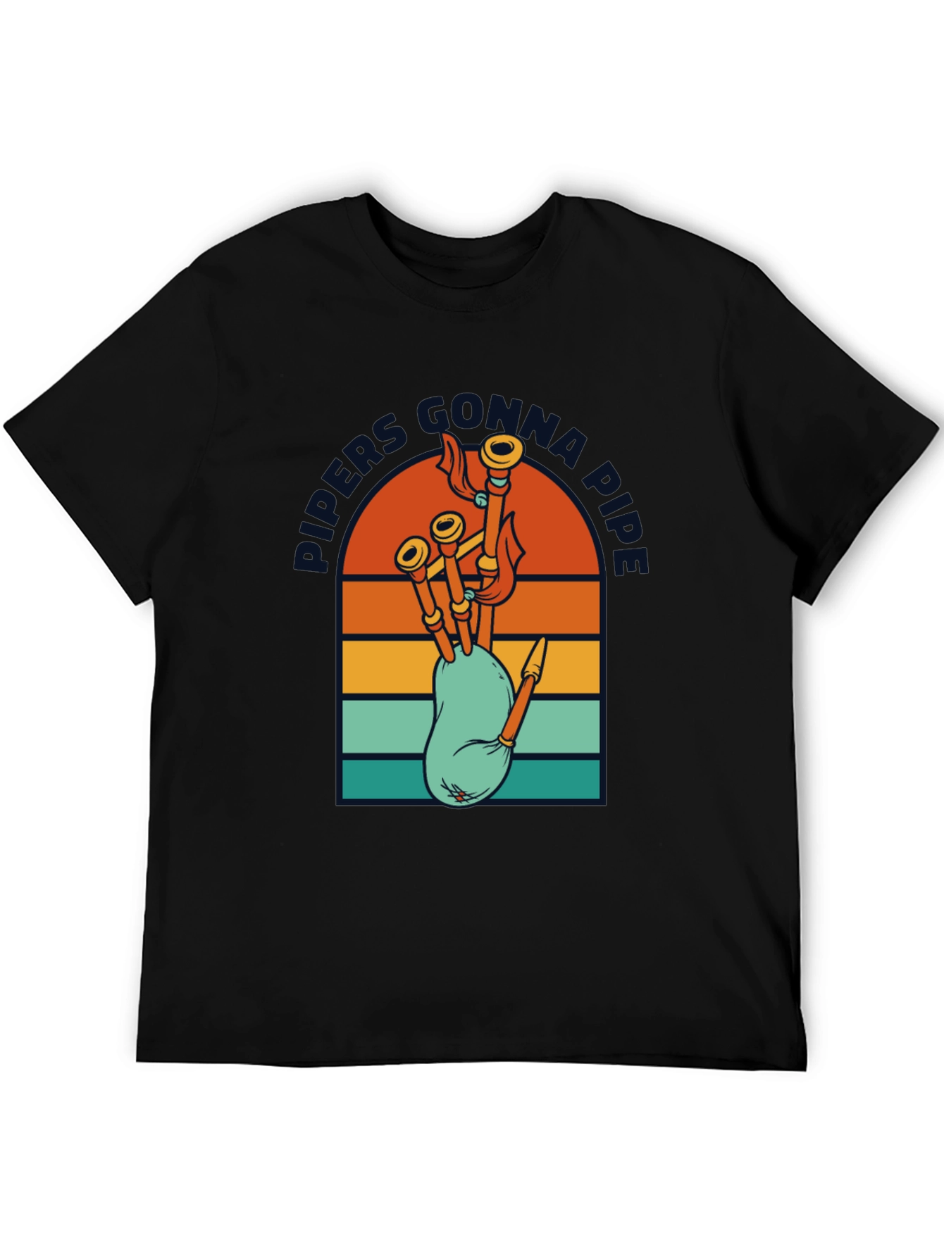 Pipers Gonna Pipe Retro T-Shirt
