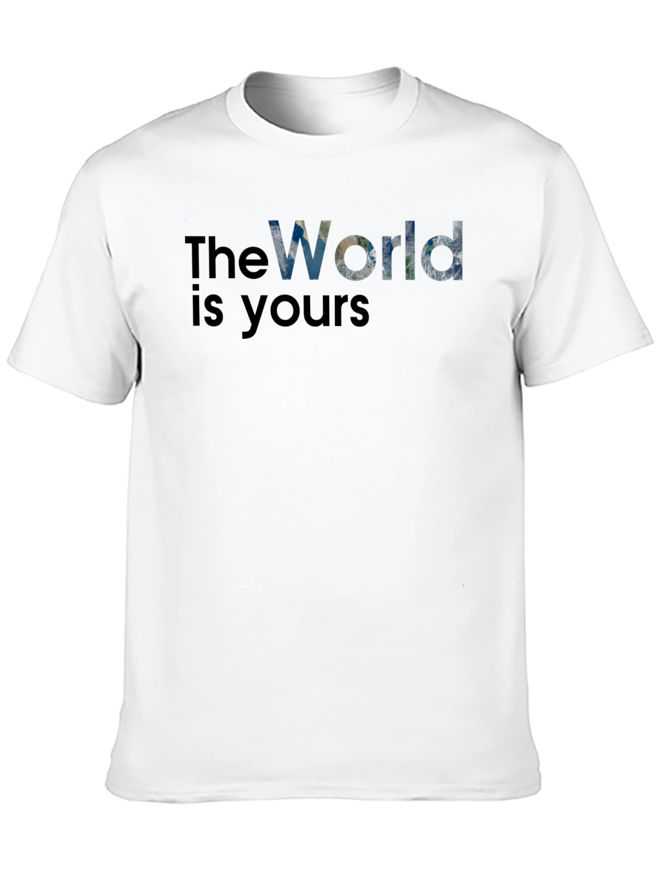 The World Is Yours Graphic T-Shirt - Black