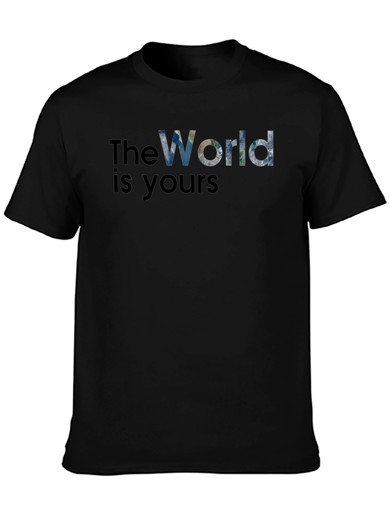 The World Is Yours Graphic T-Shirt - Black