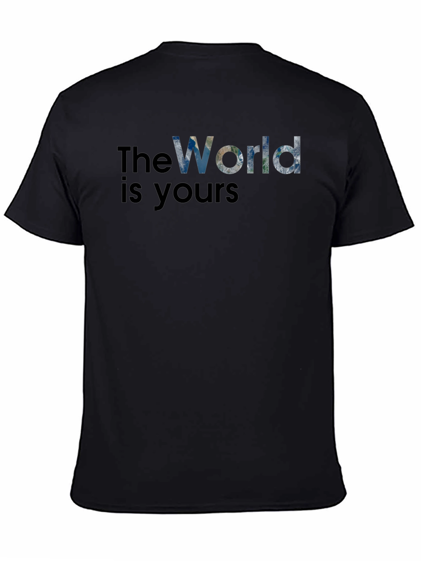 The World Is Yours Graphic T-Shirt - Black