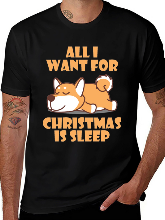 All I Want for Christmas is Sleep Dog T-Shirt