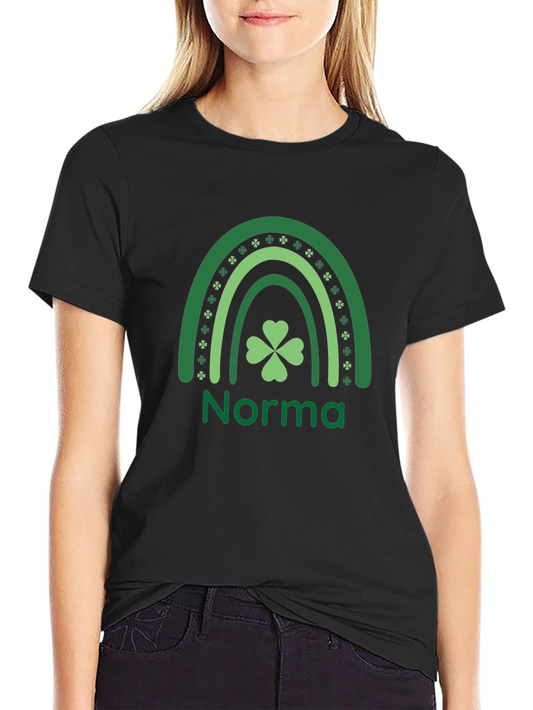 Norma Shamrock Rainbow St. Patricks Day T-Shirt