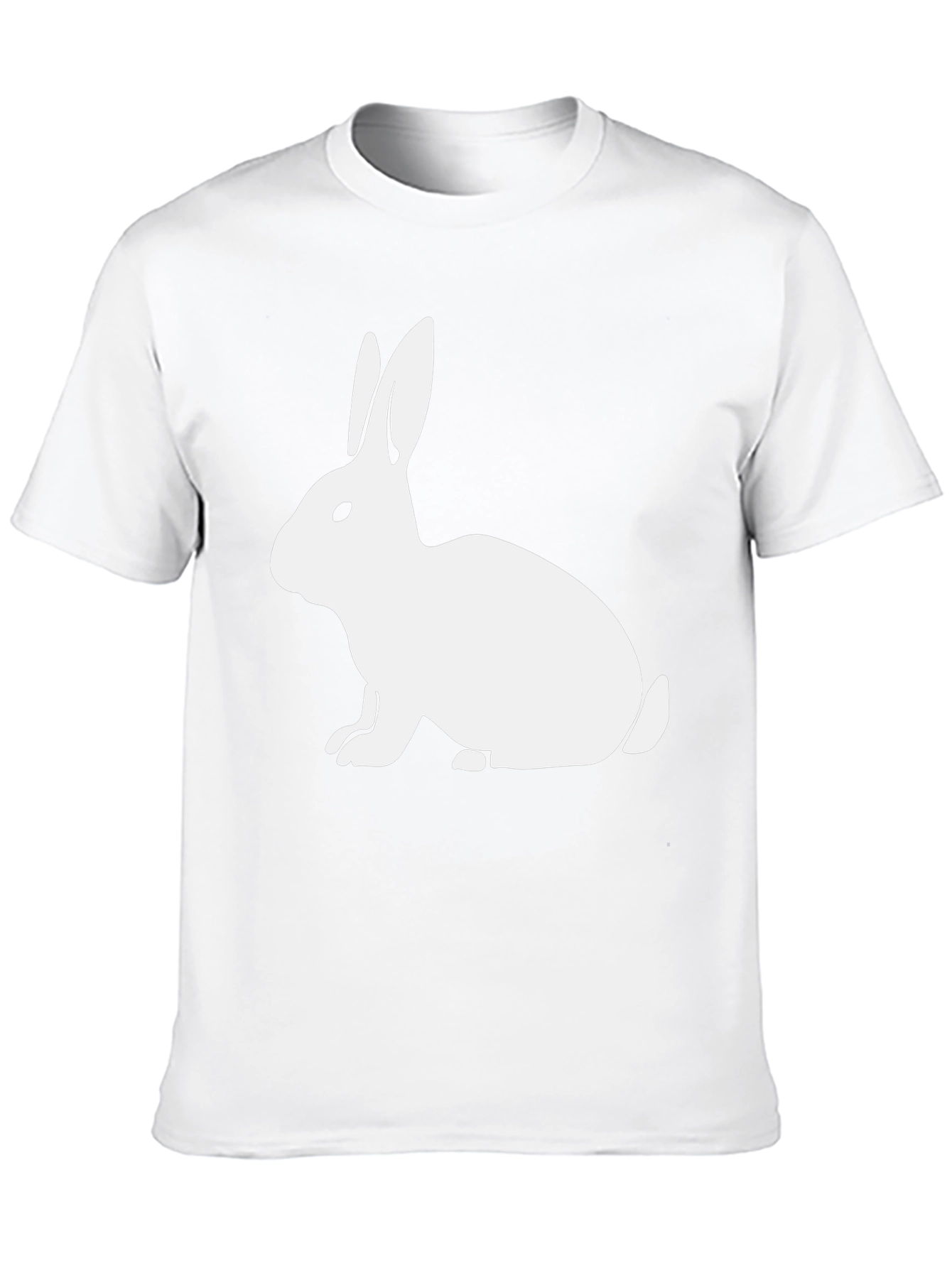 Rabbit Graphic Print Tee - Black