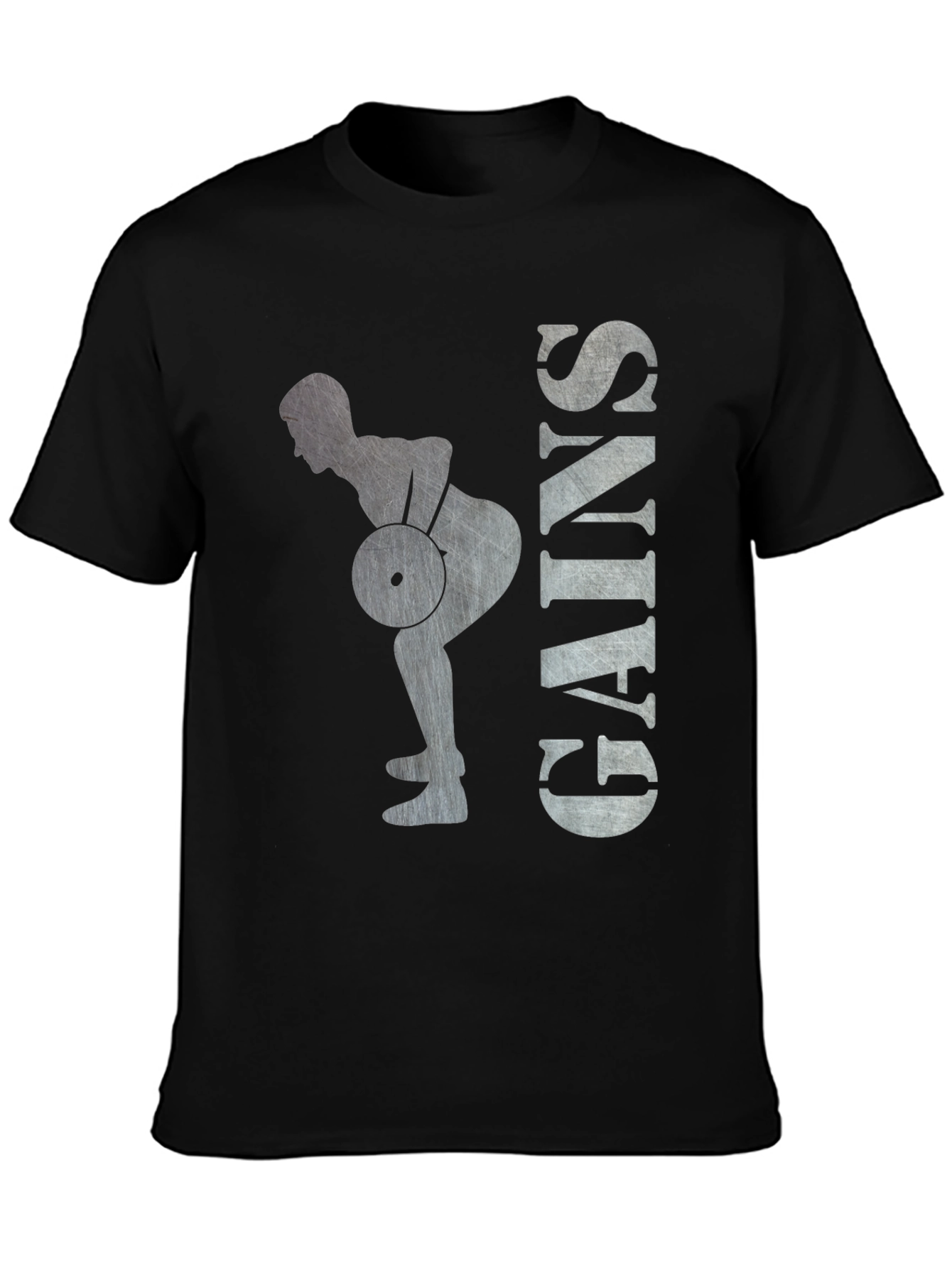 Gains Lifting Graphic T-Shirt - Black