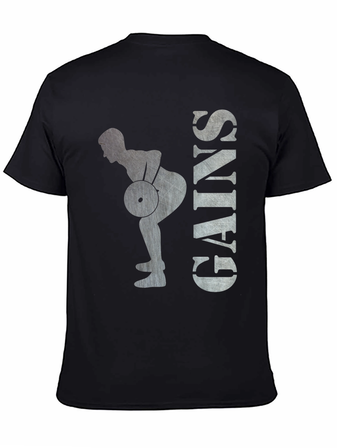 Gains Lifting Graphic T-Shirt - Black