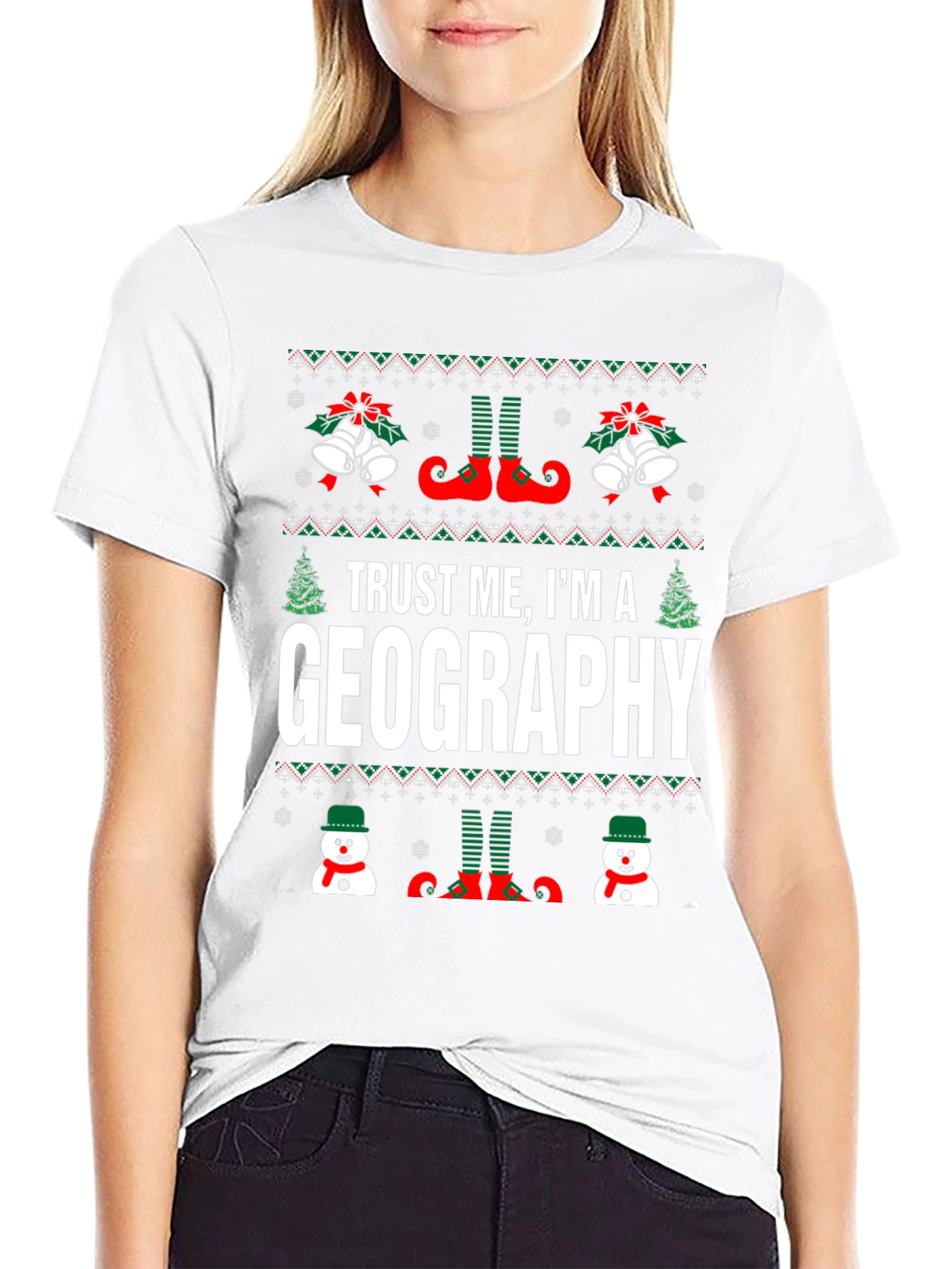 Geography Christmas T-Shirt - Holiday Humor