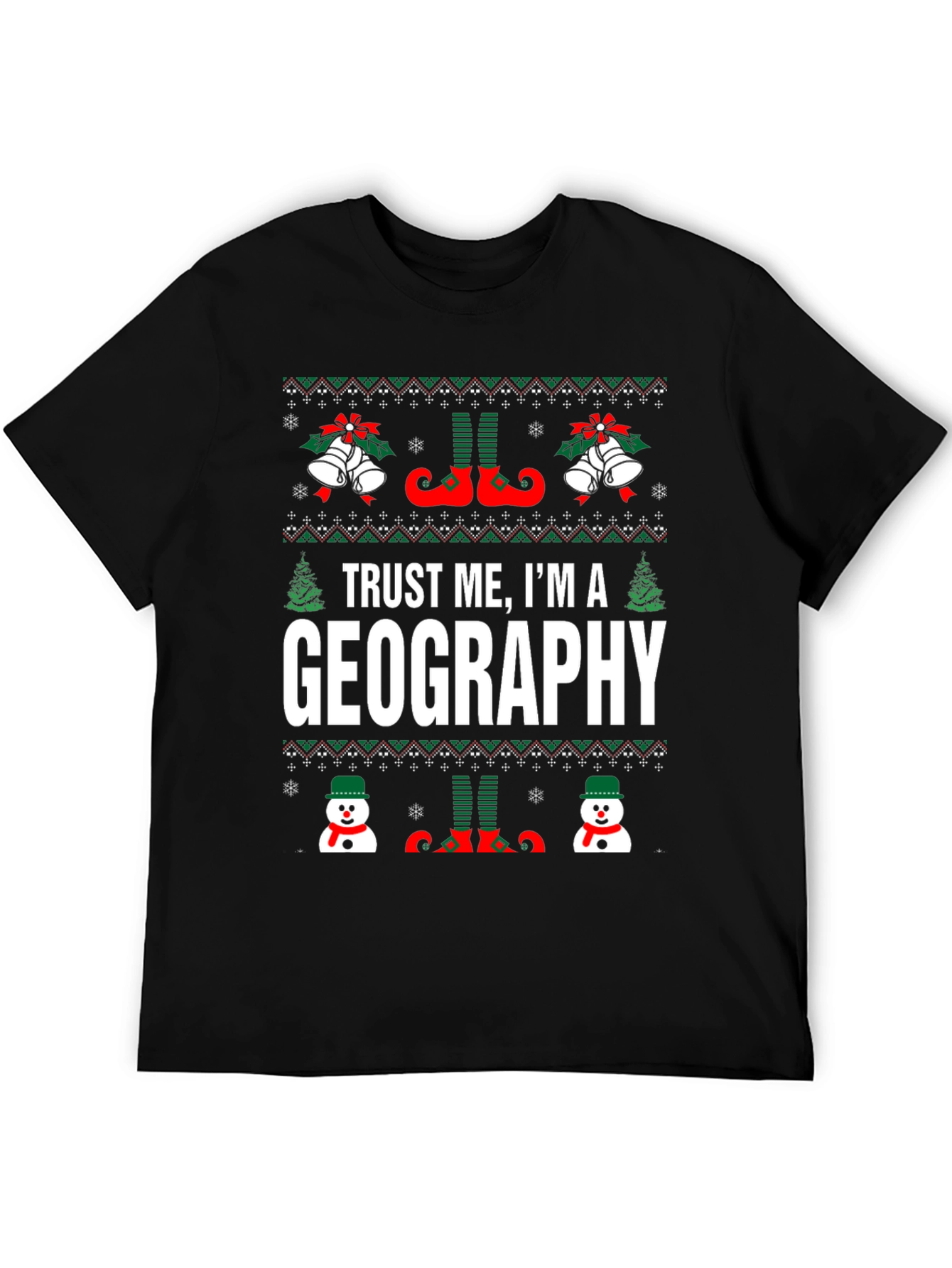 Geography Christmas T-Shirt - Holiday Humor