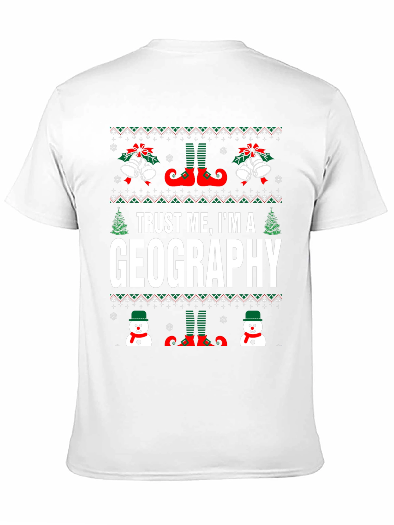 Geography Christmas T-Shirt - Holiday Humor
