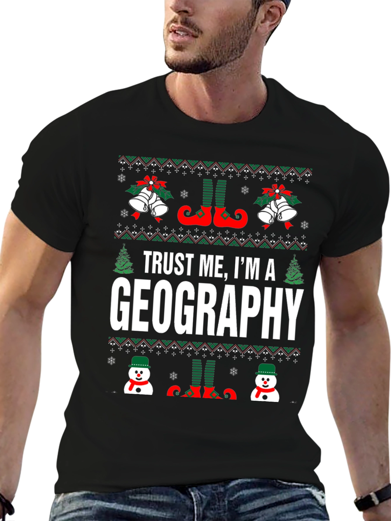Geography Christmas T-Shirt - Holiday Humor
