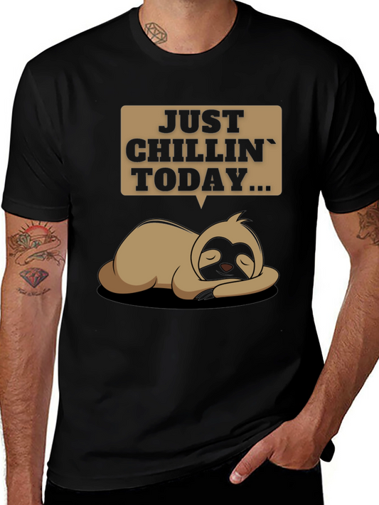 Just Chillin Sloth T-Shirt - Funny Relax Tee