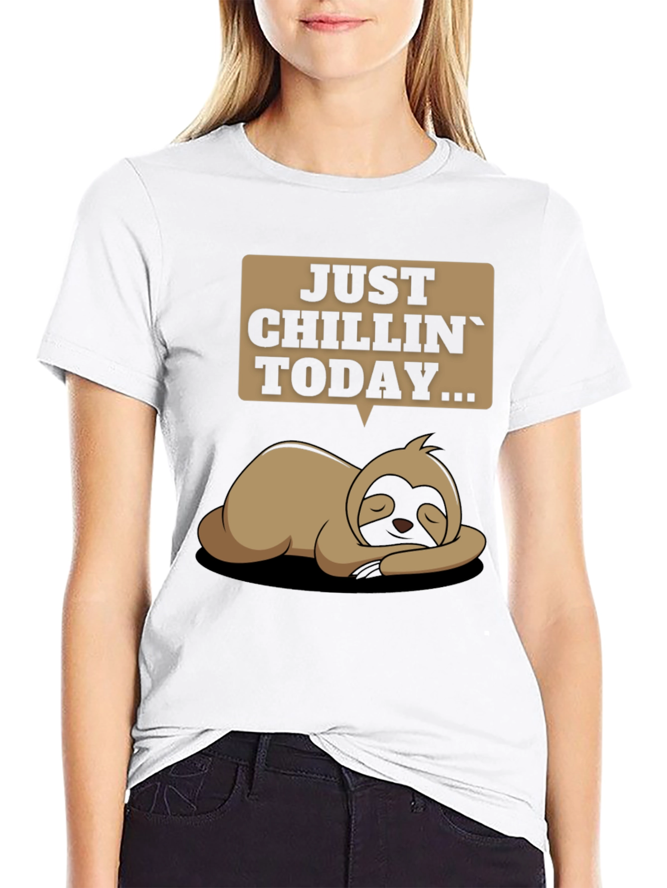 Just Chillin Sloth T-Shirt - Funny Relax Tee