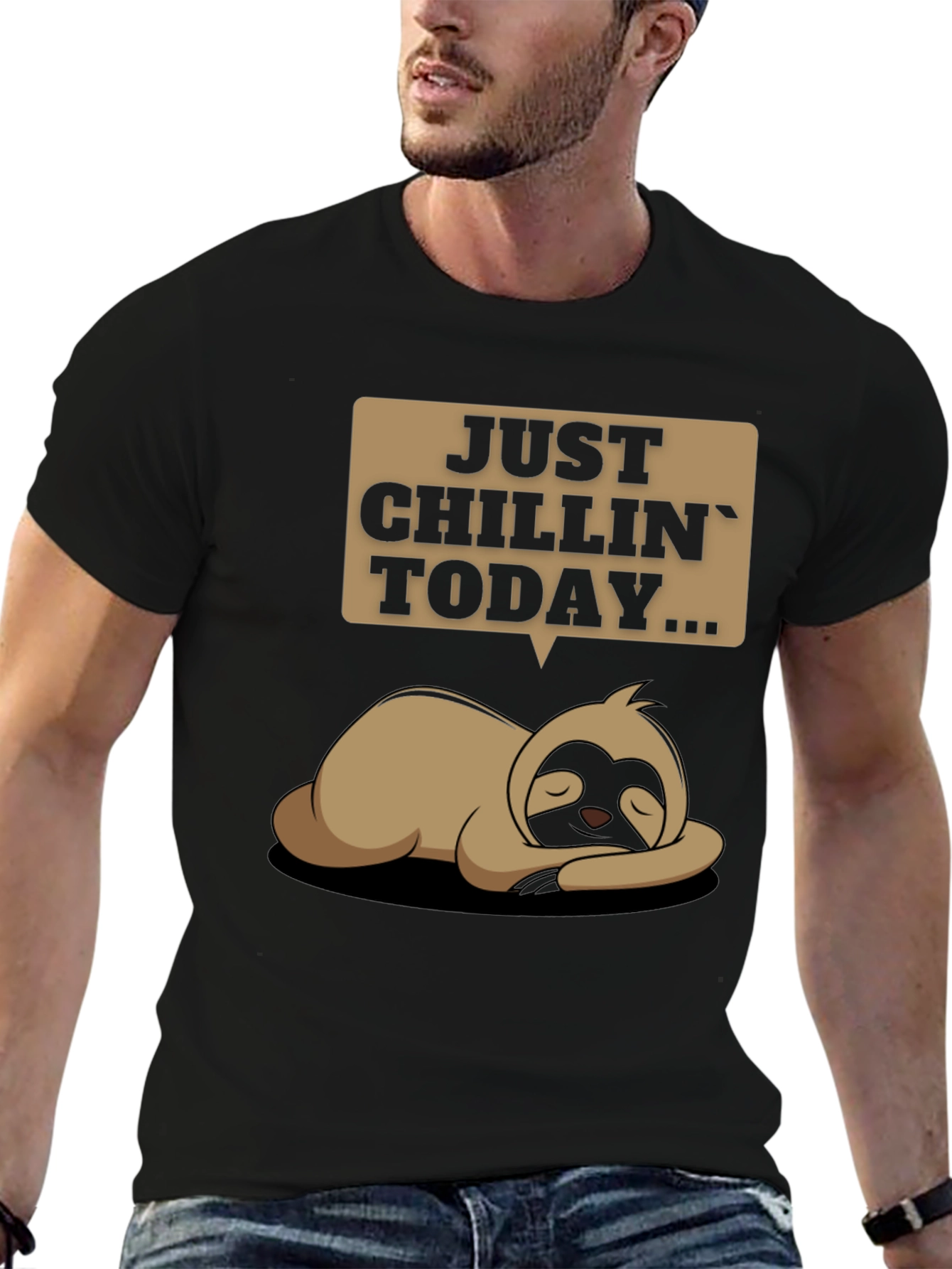 Just Chillin Sloth T-Shirt - Funny Relax Tee
