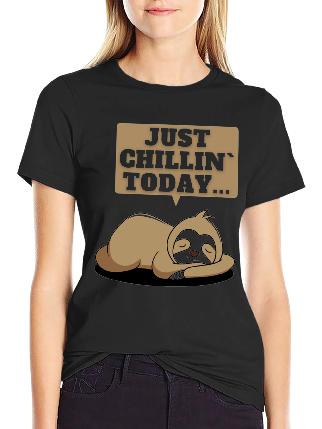 Just Chillin Sloth T-Shirt - Funny Relax Tee