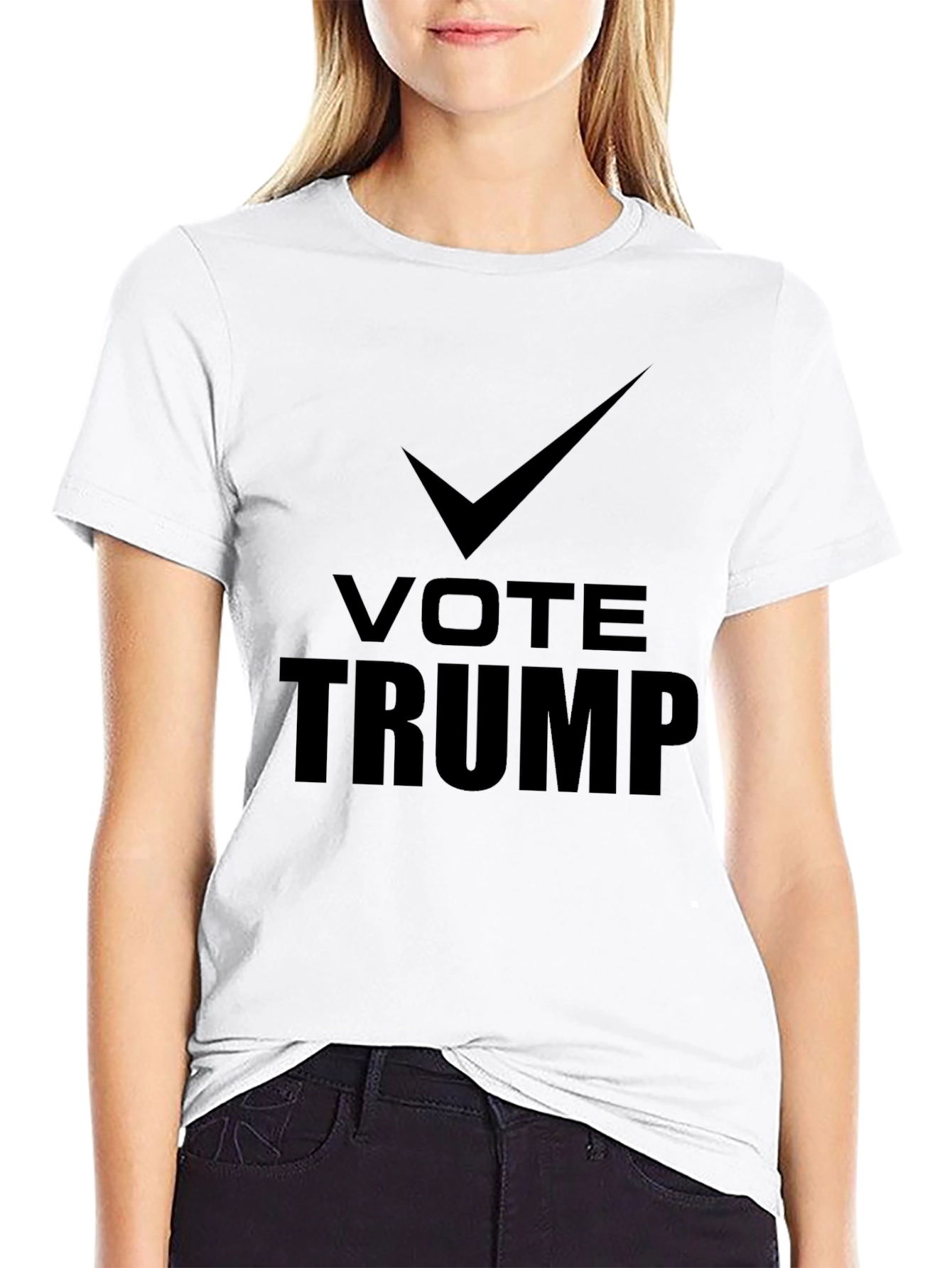 Vote Trump Graphic Tee - Black Crew Neck T-Shirt